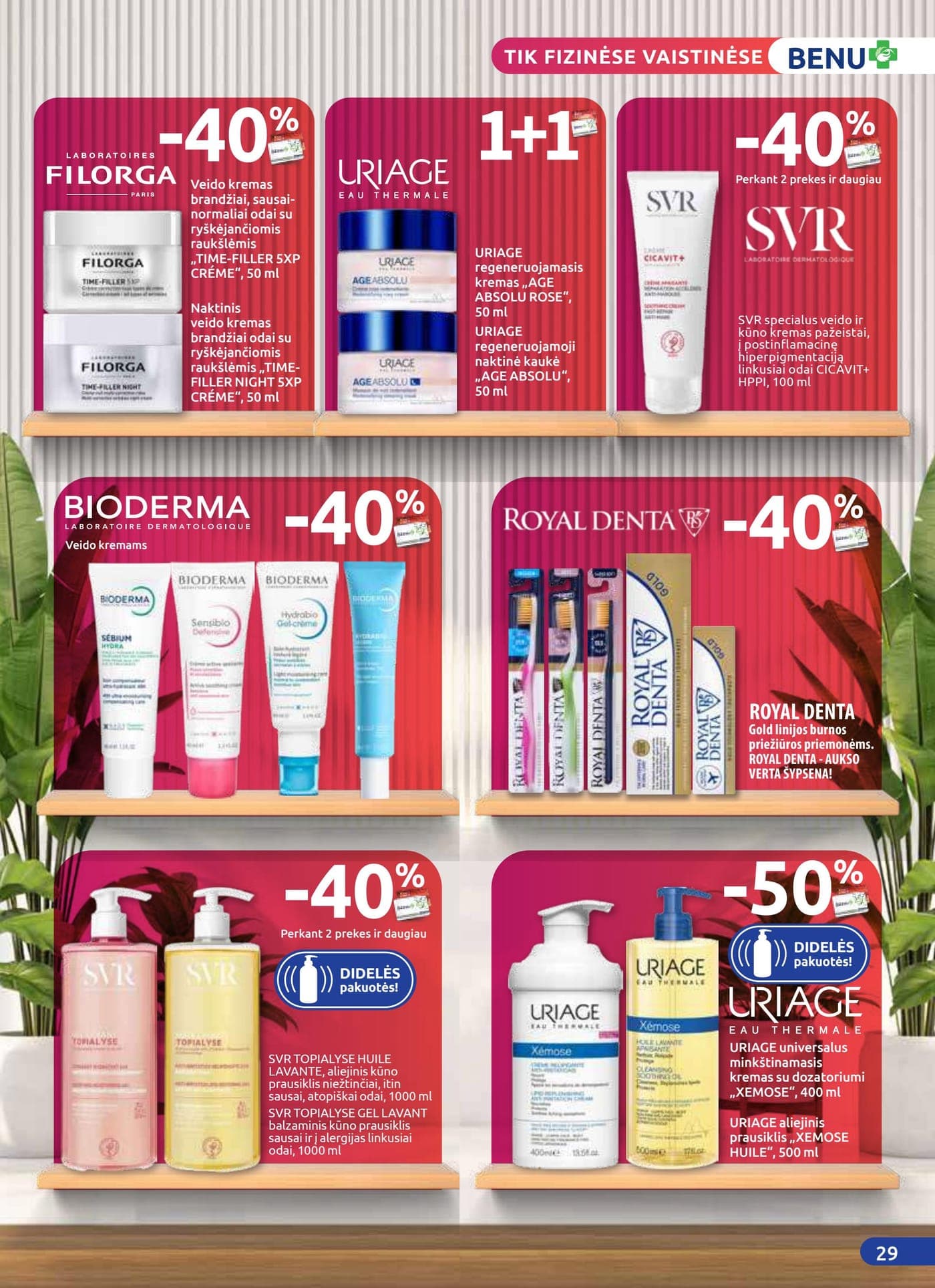 Naujas BENU VAISTINĖ akcijų ir nuolaidų leidinys nuo 2026.03.01 iki 2026.03.31 - 29