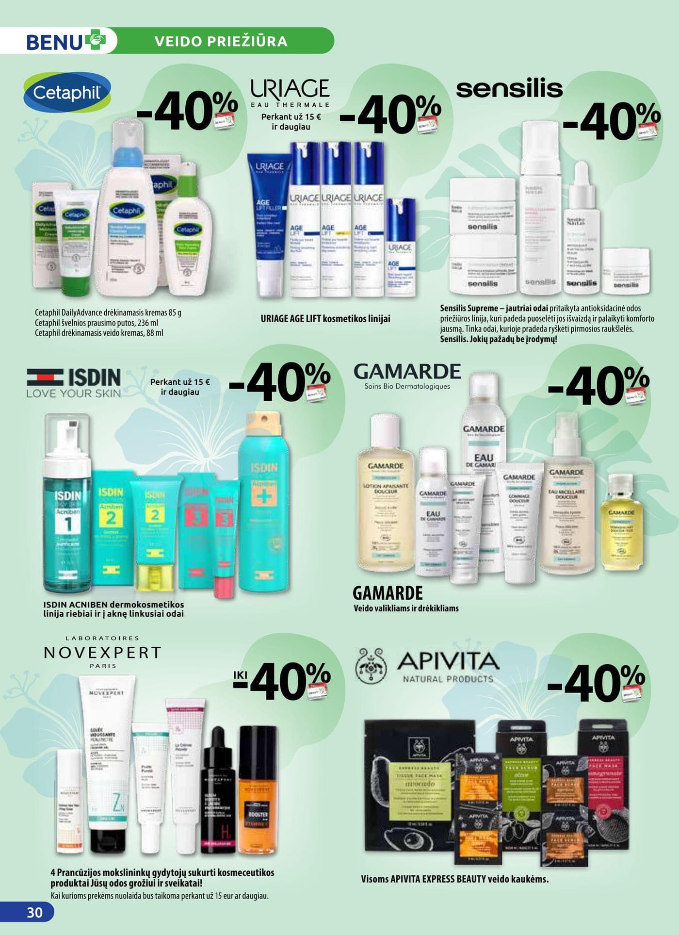 Naujas BENU VAISTINĖ akcijų ir nuolaidų leidinys nuo 2026.03.01 iki 2026.03.31 - 30