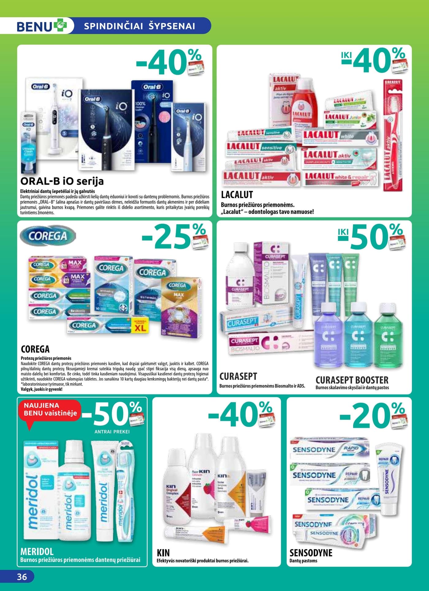 Naujas BENU VAISTINĖ akcijų ir nuolaidų leidinys nuo 2026.03.01 iki 2026.03.31 - 36