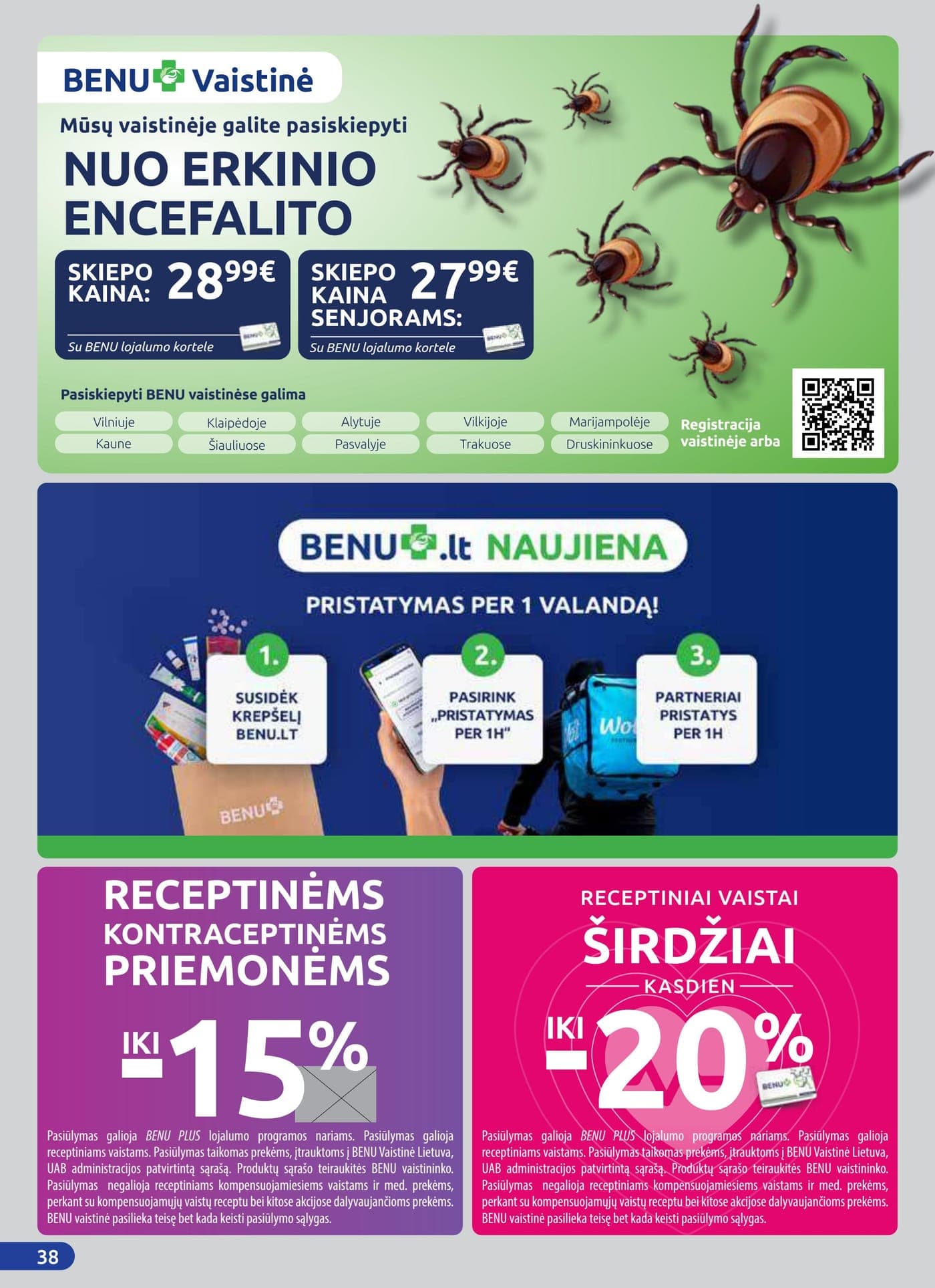 Naujas BENU VAISTINĖ akcijų ir nuolaidų leidinys nuo 2026.03.01 iki 2026.03.31 - 38