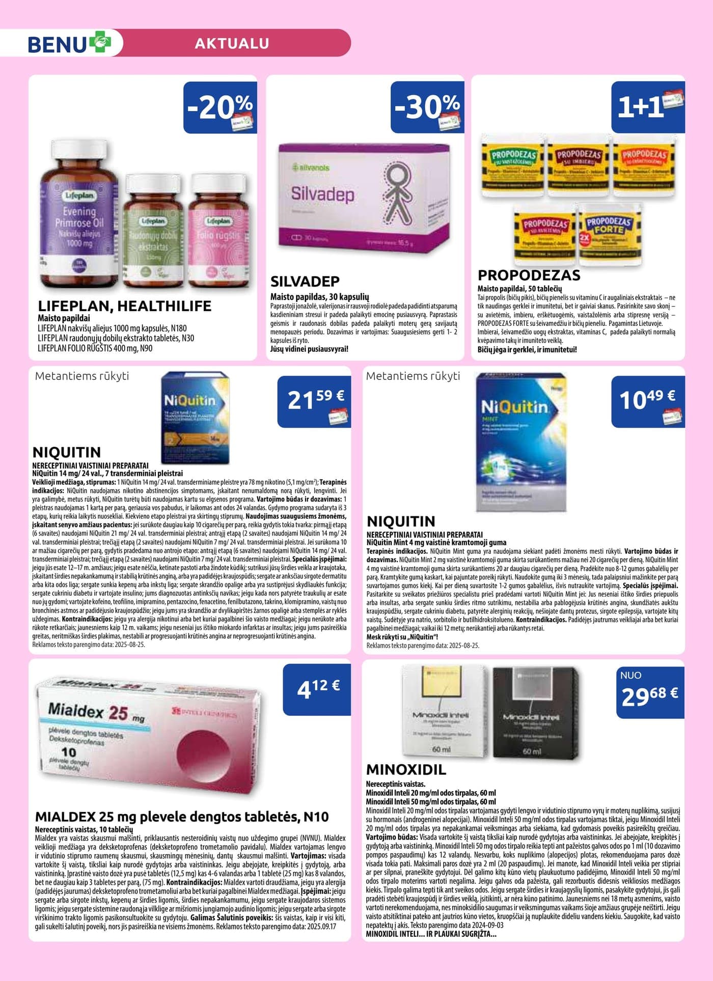 Naujas BENU VAISTINĖ akcijų ir nuolaidų leidinys nuo 2026.03.01 iki 2026.03.31 - 8