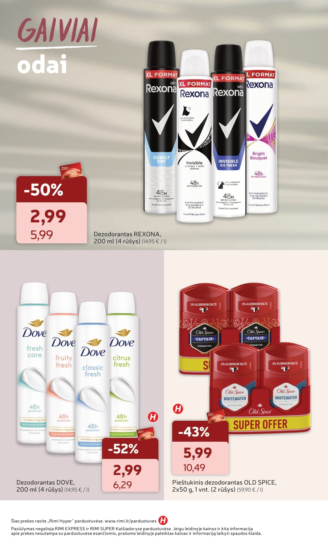 Naujas RIMI grožio prekių akcijų ir nuolaidų leidinys "Viskas grožiui" nuo 2026.03.03 iki 2026.03.30 - 12