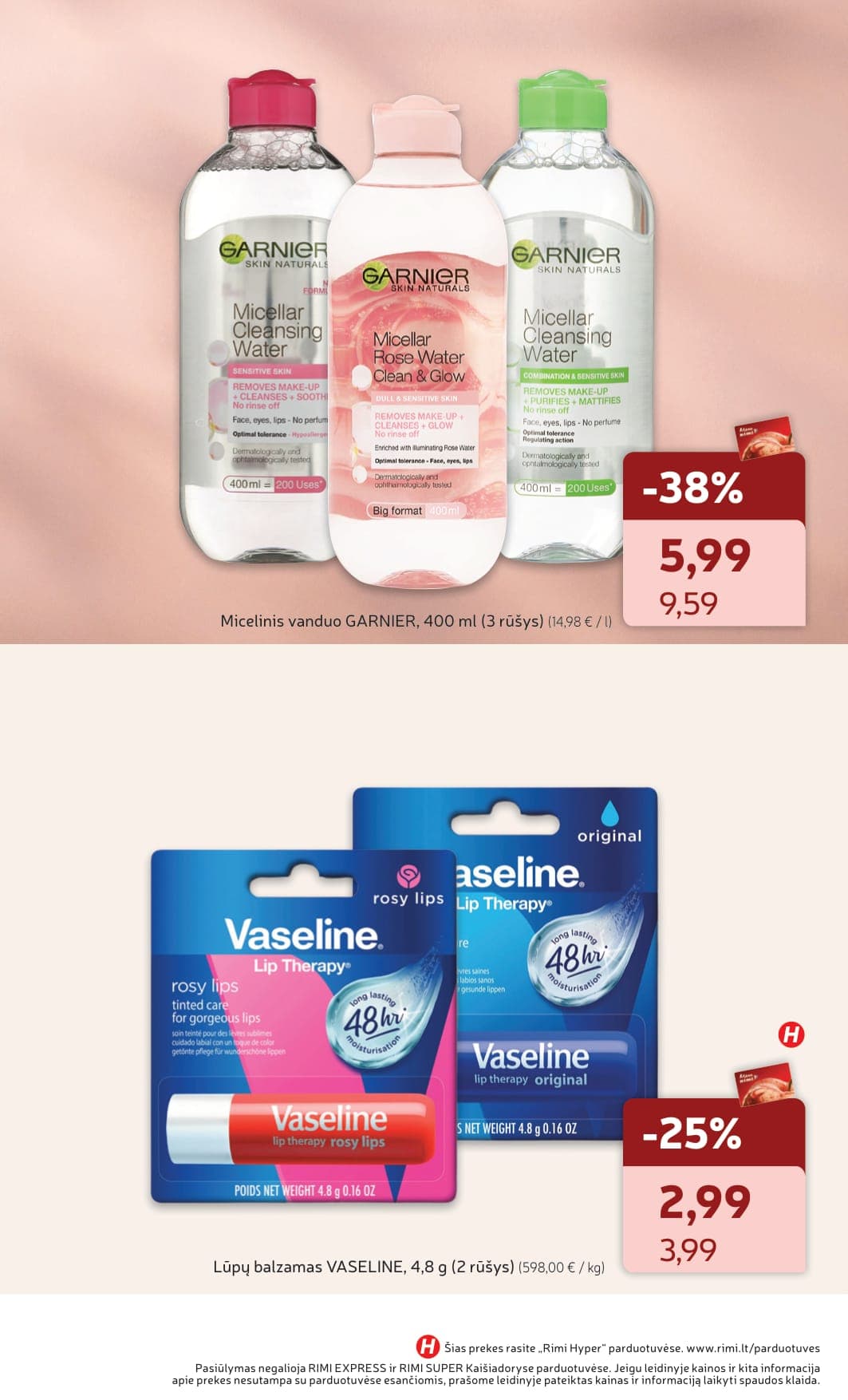 Naujas RIMI grožio prekių akcijų ir nuolaidų leidinys "Viskas grožiui" nuo 2026.03.03 iki 2026.03.30 - 3