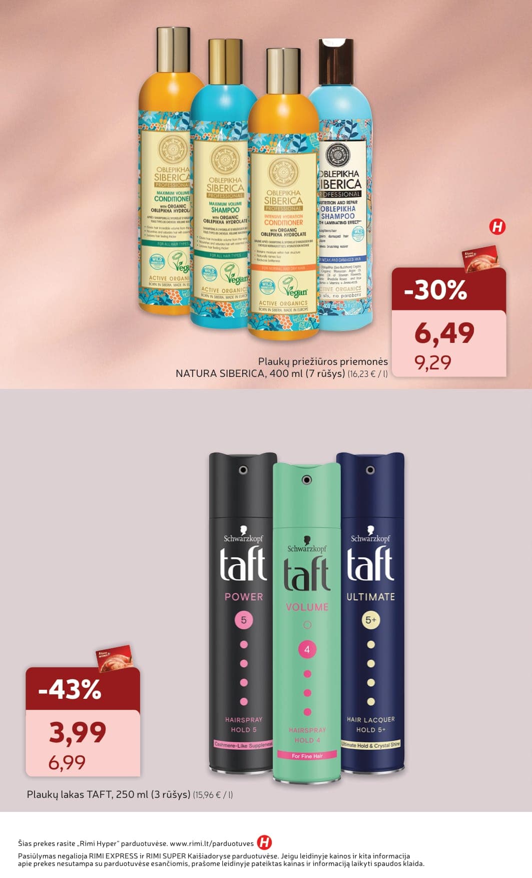 Naujas RIMI grožio prekių akcijų ir nuolaidų leidinys "Viskas grožiui" nuo 2026.03.03 iki 2026.03.30 - 8