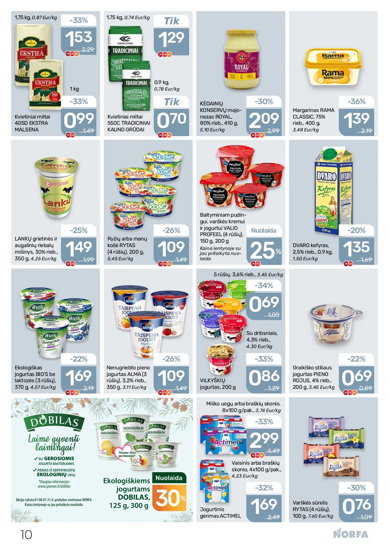 NORFA akcijų ir nuolaidų leidinys Nr. 1 nuo 2026.01.08 iki 2026.01.21 - 10