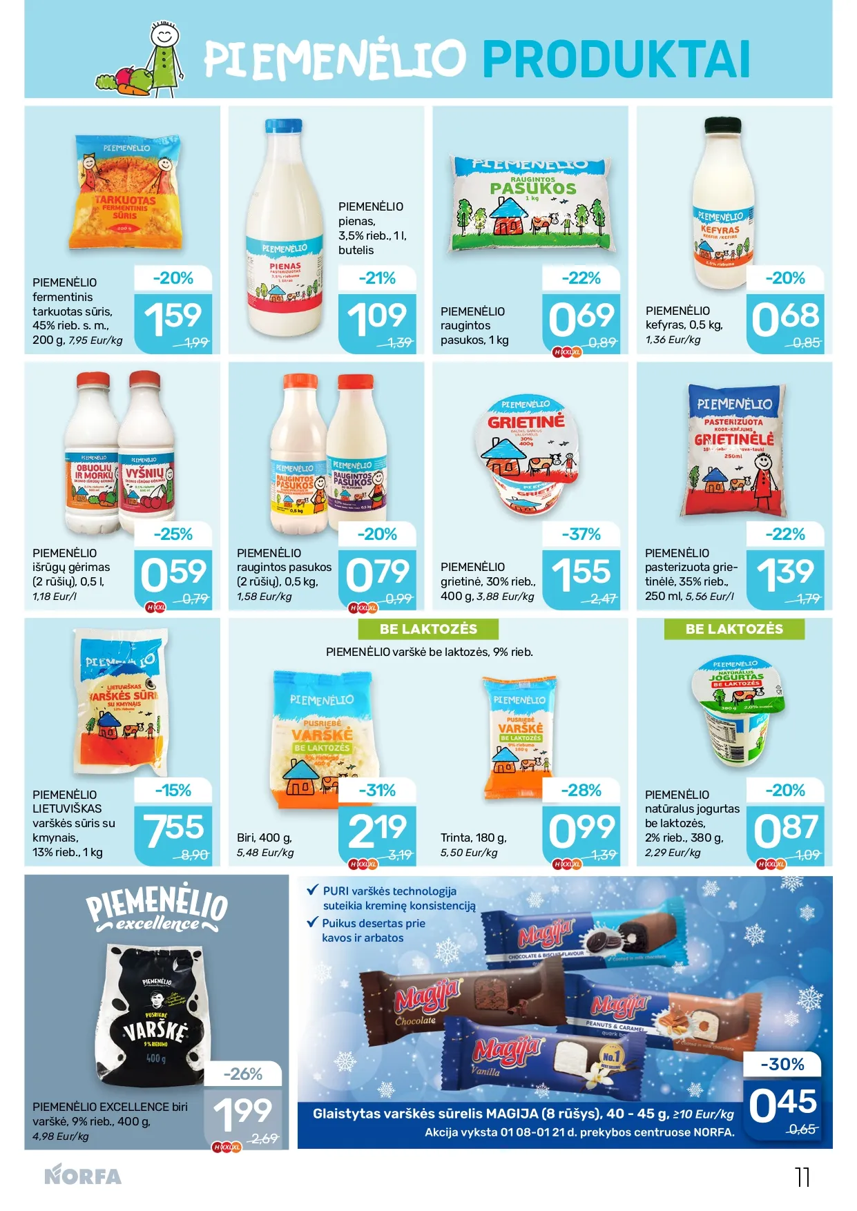 NORFA akcijų ir nuolaidų leidinys Nr. 1 nuo 2026.01.08 iki 2026.01.21 - 11
