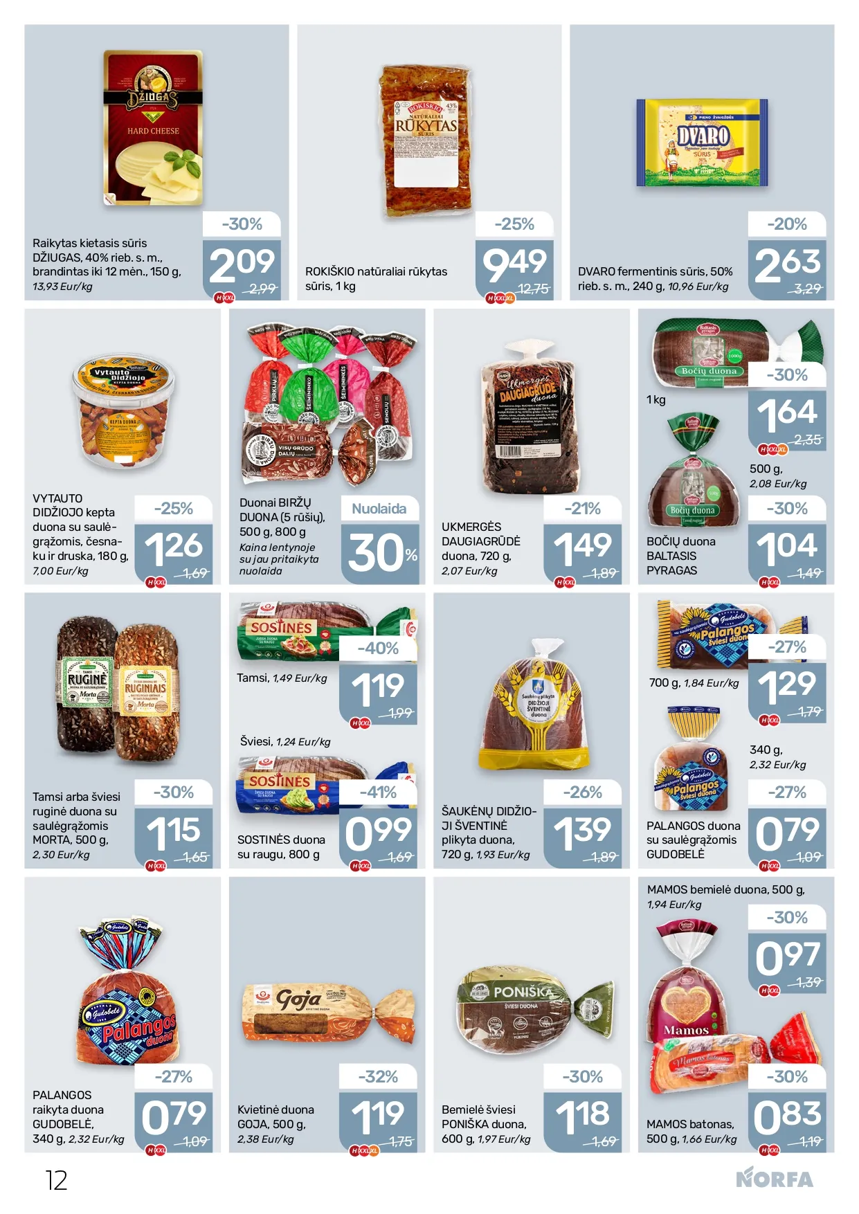 NORFA akcijų ir nuolaidų leidinys Nr. 1 nuo 2026.01.08 iki 2026.01.21 - 12