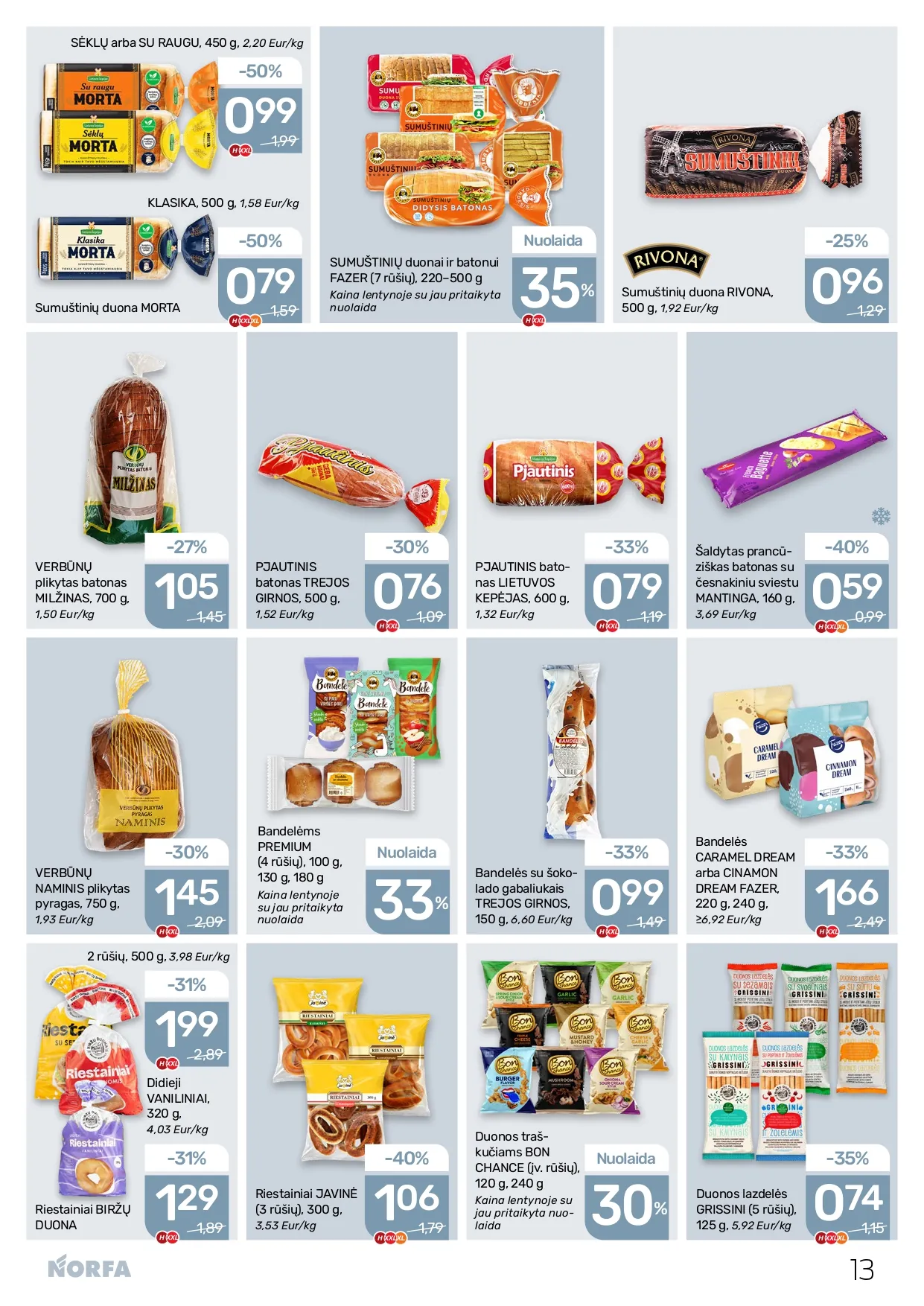 NORFA akcijų ir nuolaidų leidinys Nr. 1 nuo 2026.01.08 iki 2026.01.21 - 13