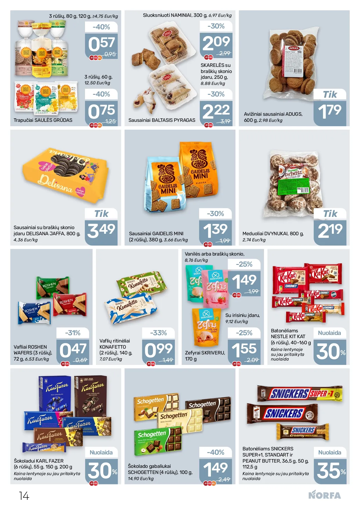 NORFA akcijų ir nuolaidų leidinys Nr. 1 nuo 2026.01.08 iki 2026.01.21 - 14