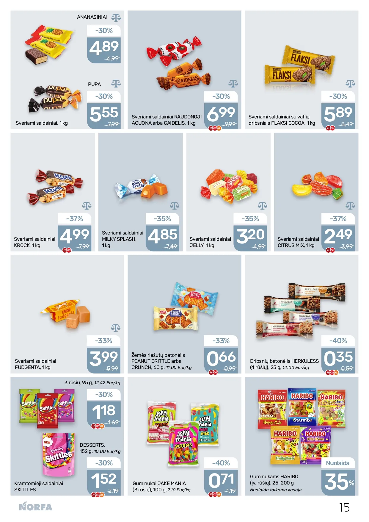 NORFA akcijų ir nuolaidų leidinys Nr. 1 nuo 2026.01.08 iki 2026.01.21 - 15