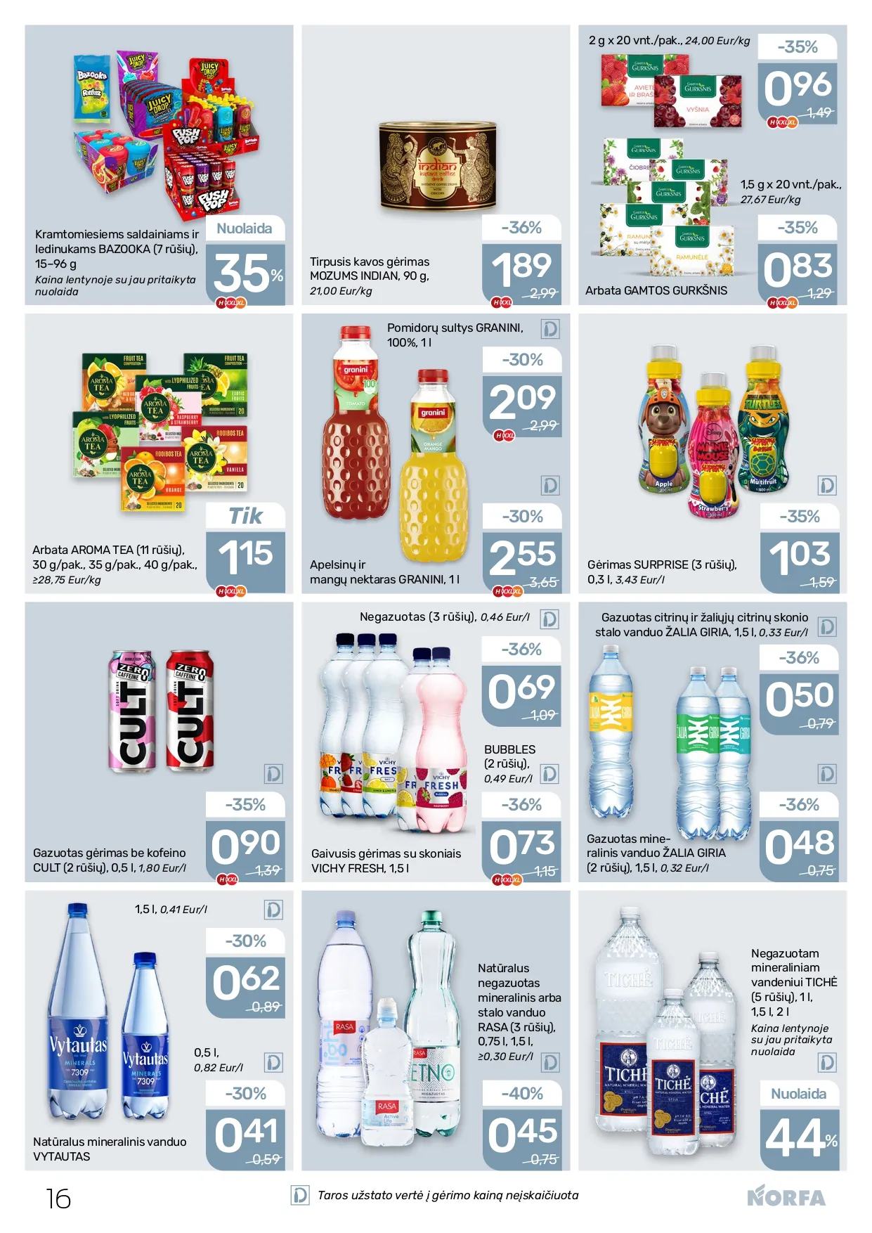NORFA akcijų ir nuolaidų leidinys Nr. 1 nuo 2026.01.08 iki 2026.01.21 - 16