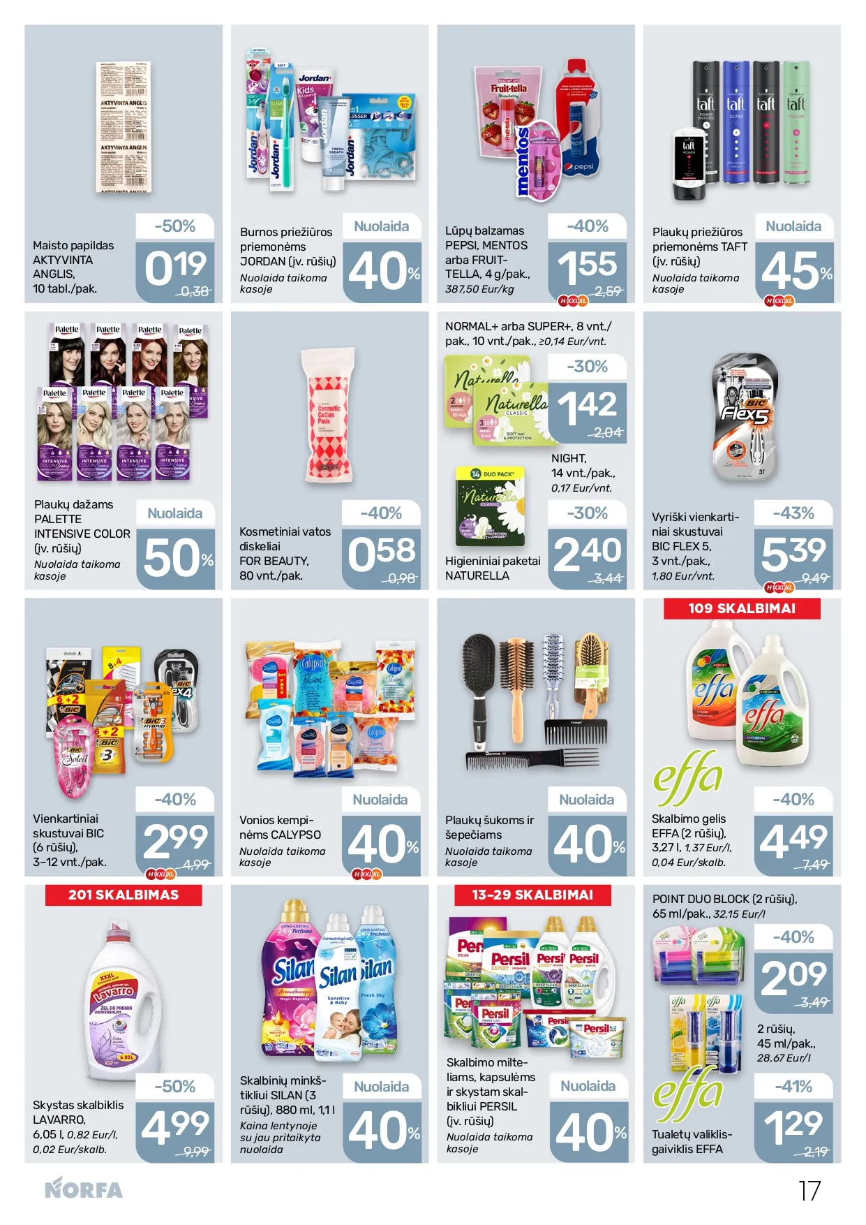 NORFA akcijų ir nuolaidų leidinys Nr. 1 nuo 2026.01.08 iki 2026.01.21 - 17