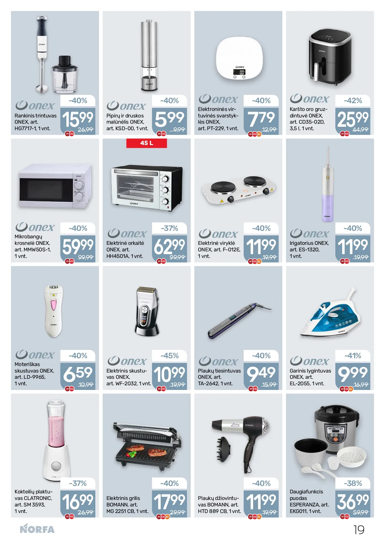 NORFA akcijų ir nuolaidų leidinys Nr. 1 nuo 2026.01.08 iki 2026.01.21 - 19