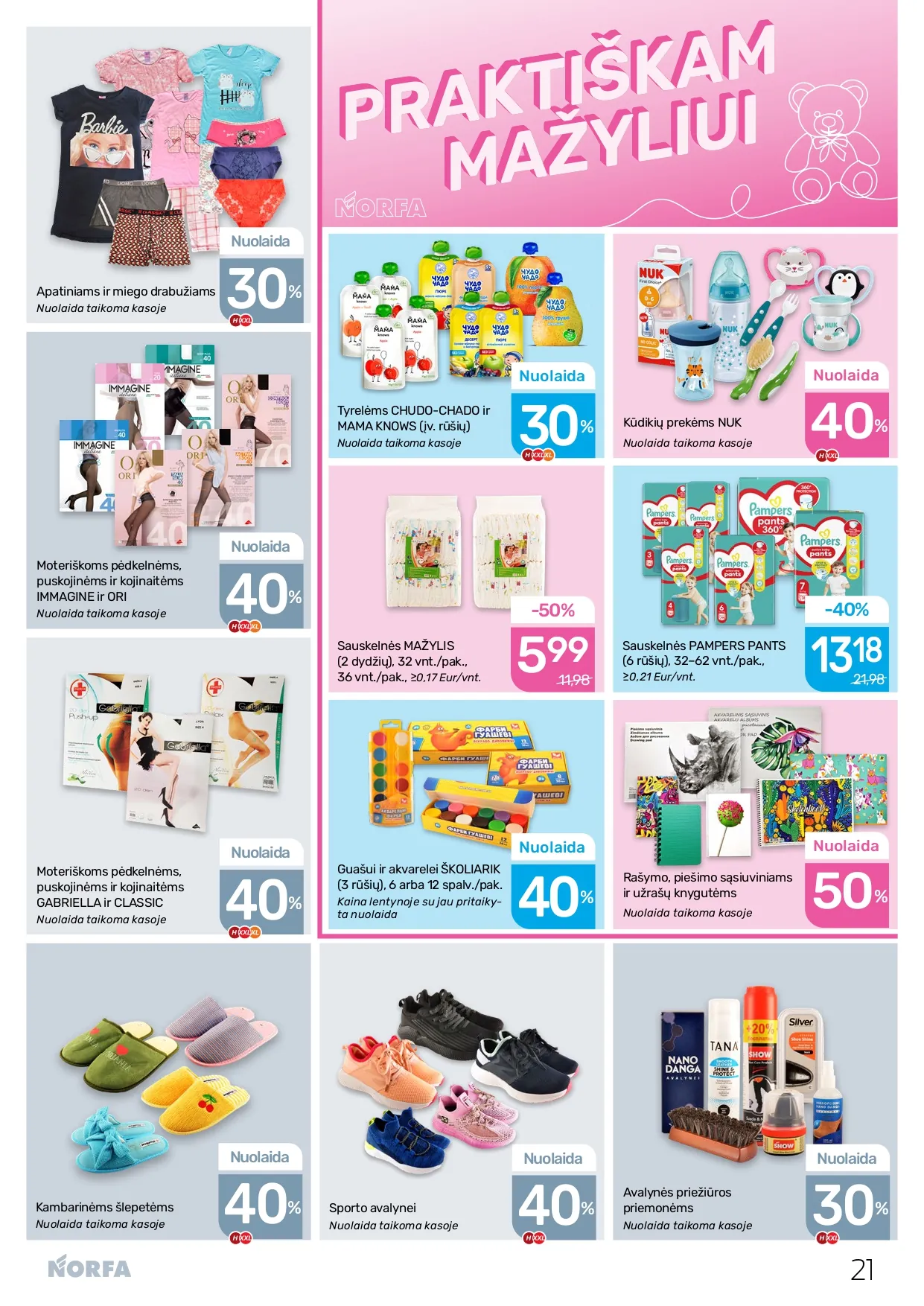 NORFA akcijų ir nuolaidų leidinys Nr. 1 nuo 2026.01.08 iki 2026.01.21 - 21