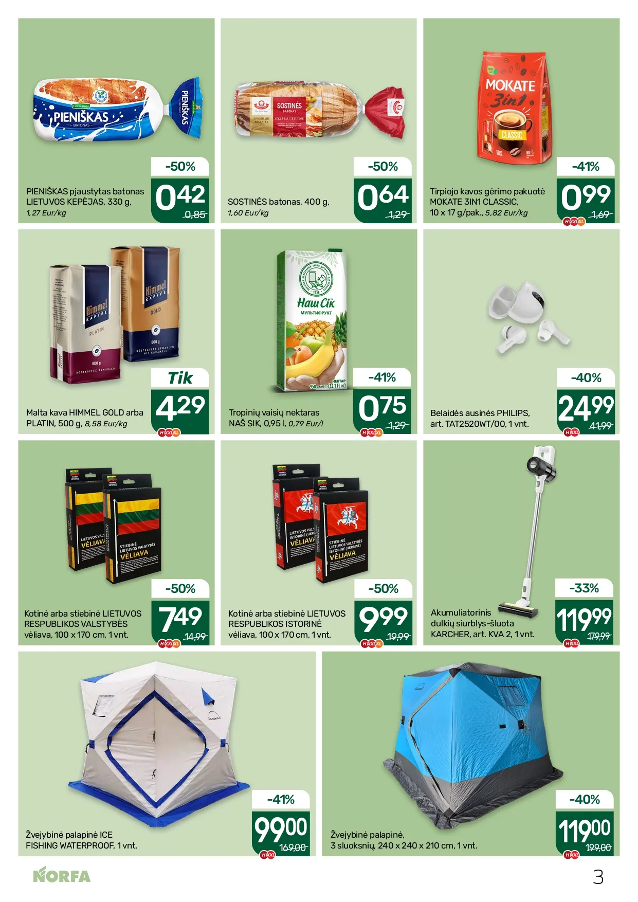 NORFA akcijų ir nuolaidų leidinys Nr. 1 nuo 2026.01.08 iki 2026.01.21 - 3