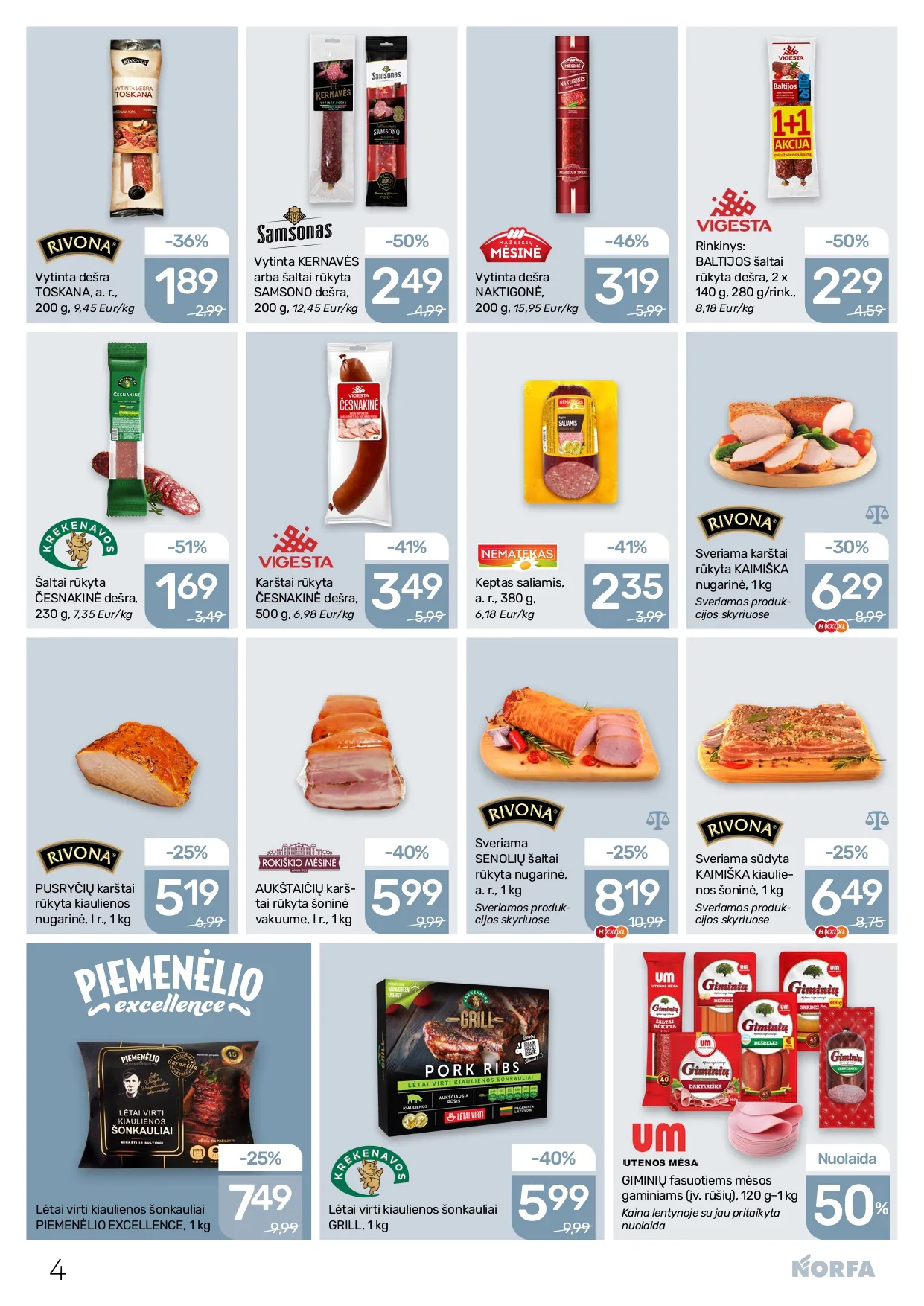 NORFA akcijų ir nuolaidų leidinys Nr. 1 nuo 2026.01.08 iki 2026.01.21 - 4