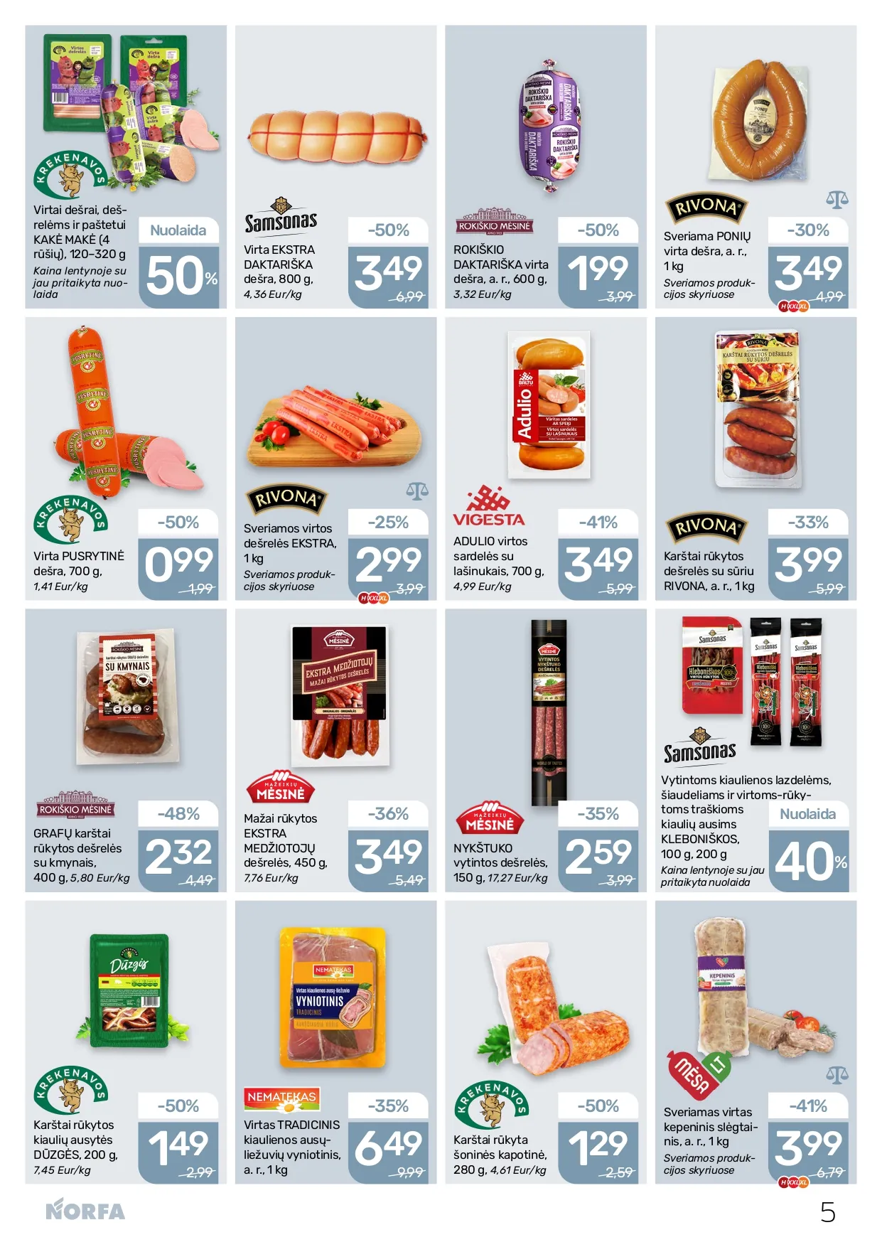 NORFA akcijų ir nuolaidų leidinys Nr. 1 nuo 2026.01.08 iki 2026.01.21 - 5