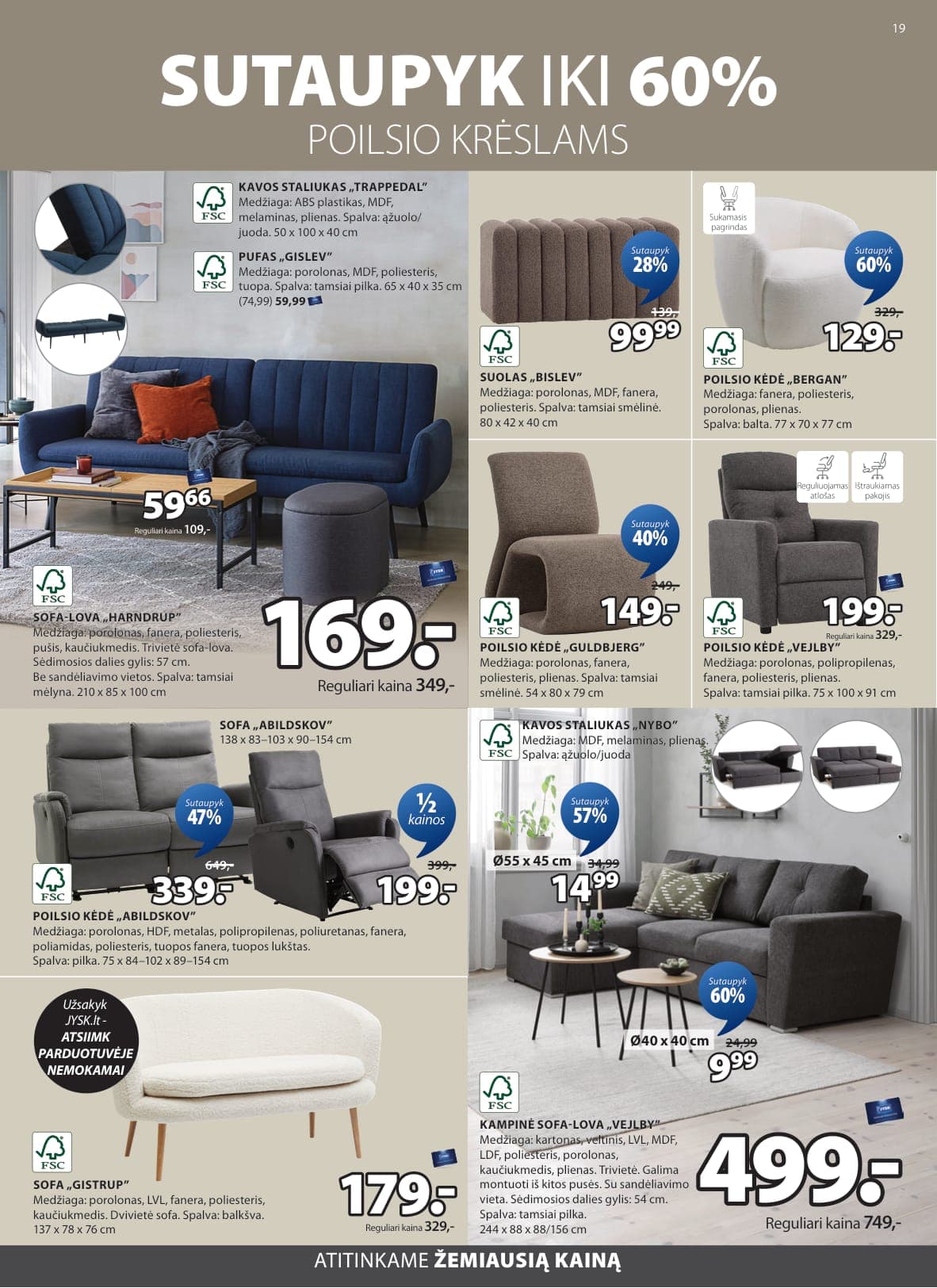 JYSK akcijų ir nuolaidų ledinys nuo 2026.02.17 iki 2026.03.02 - 20