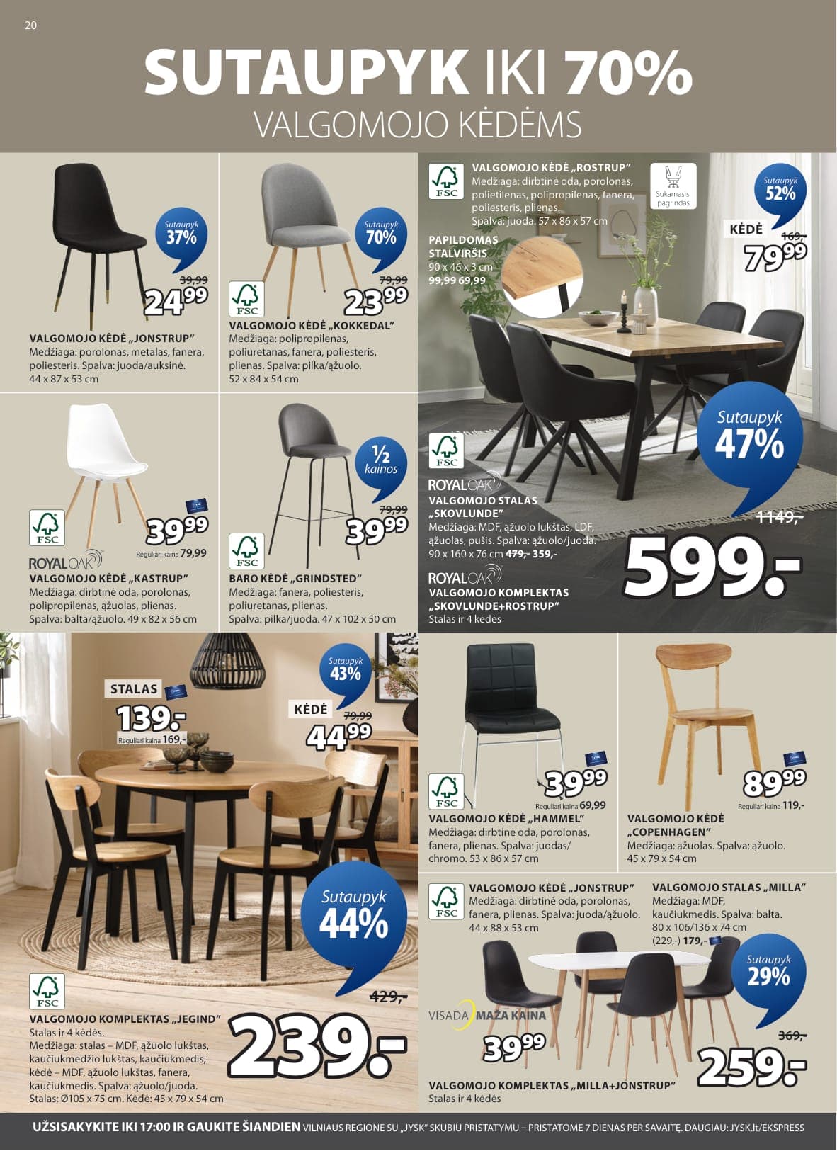 JYSK akcijų ir nuolaidų ledinys nuo 2026.02.17 iki 2026.03.02 - 21