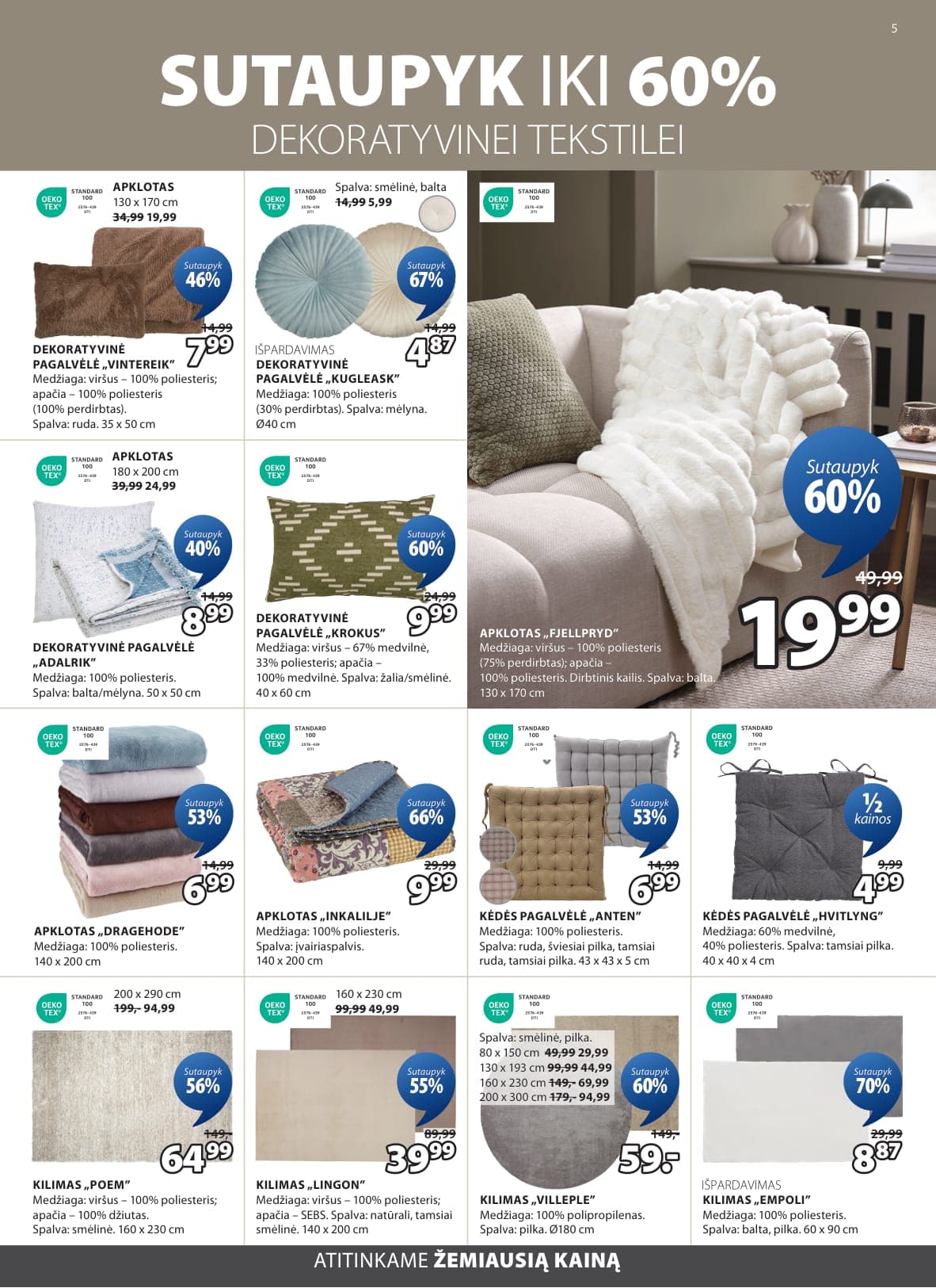 JYSK akcijų ir nuolaidų ledinys nuo 2026.02.17 iki 2026.03.02 - 6