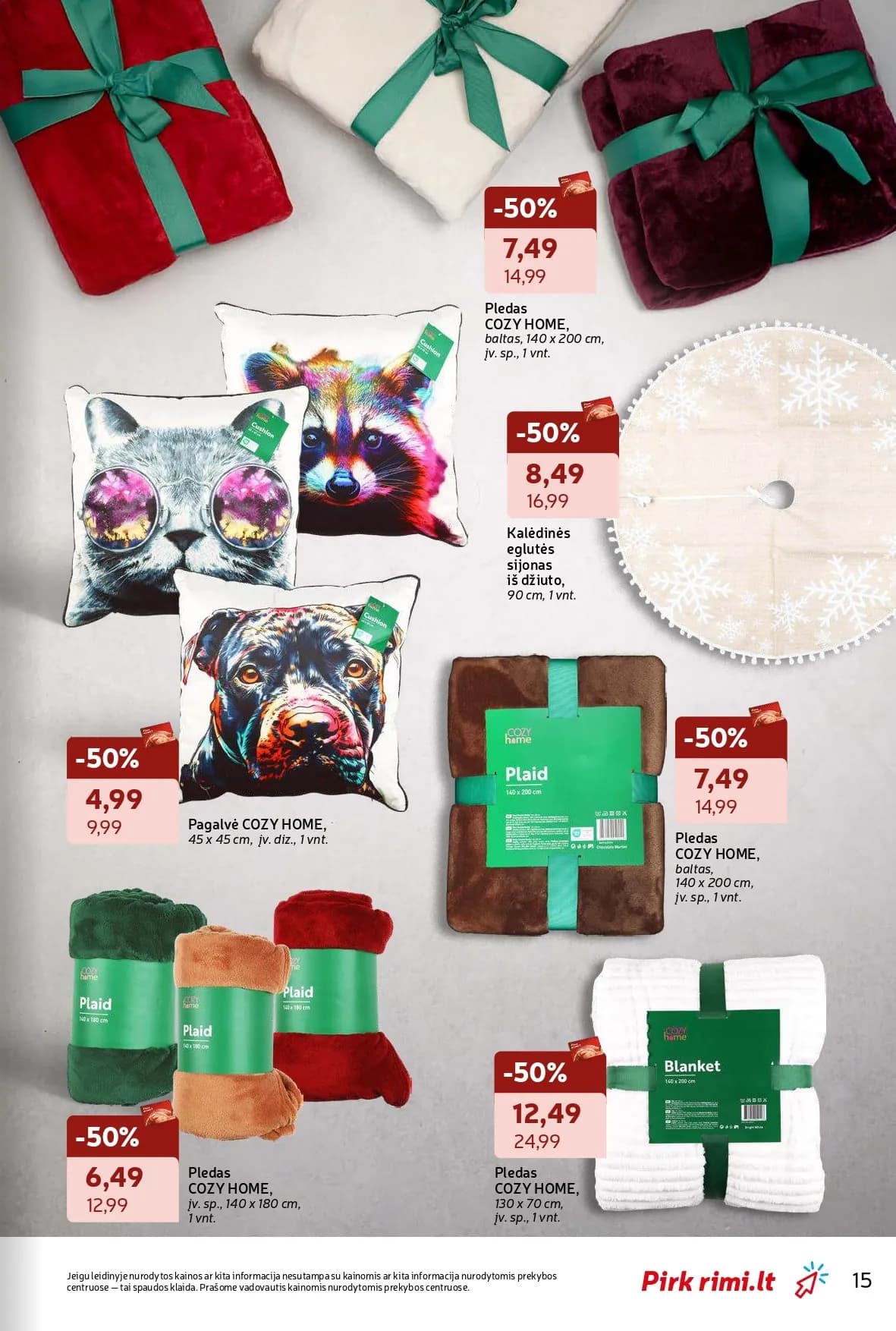 RIMI žiemos švenčių ne maisto prekių akcijų ir nuolaidų leidinys nuo 2025.11.18 iki 2025.12.28 - 15