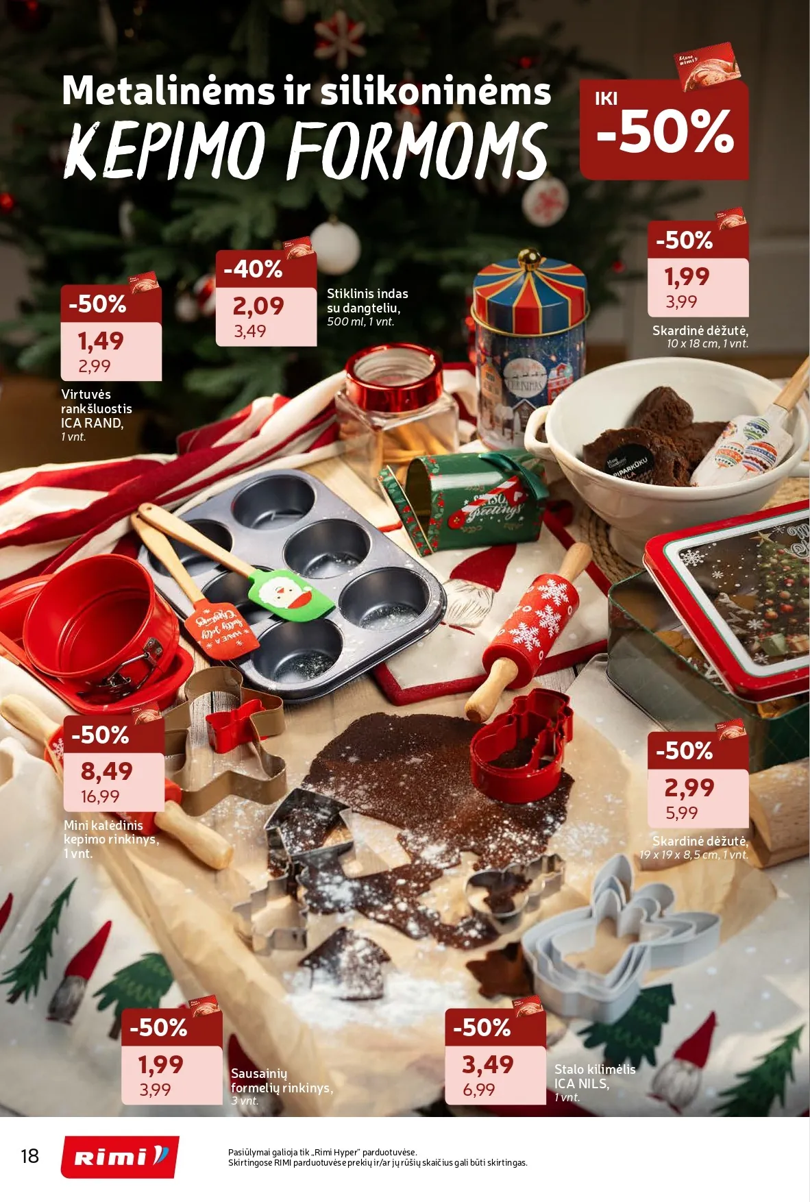 RIMI žiemos švenčių ne maisto prekių akcijų ir nuolaidų leidinys nuo 2025.11.18 iki 2025.12.28 - 18