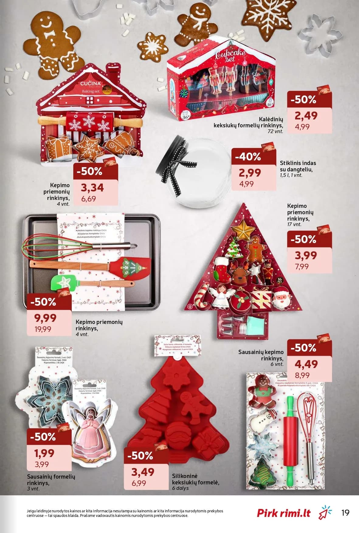 RIMI žiemos švenčių ne maisto prekių akcijų ir nuolaidų leidinys nuo 2025.11.18 iki 2025.12.28 - 19
