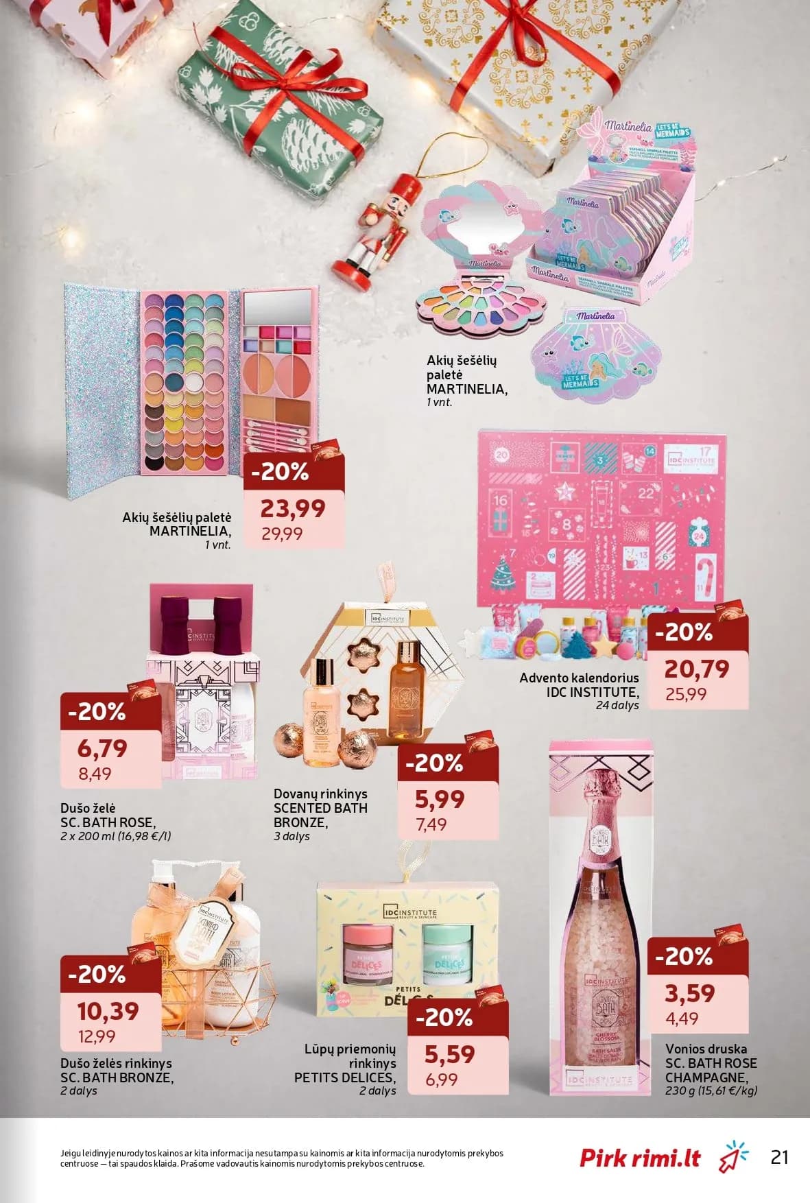 RIMI žiemos švenčių ne maisto prekių akcijų ir nuolaidų leidinys nuo 2025.11.18 iki 2025.12.28 - 21