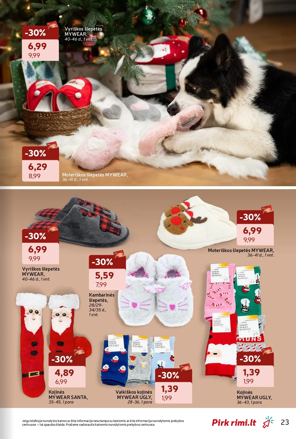 RIMI žiemos švenčių ne maisto prekių akcijų ir nuolaidų leidinys nuo 2025.11.18 iki 2025.12.28 - 23