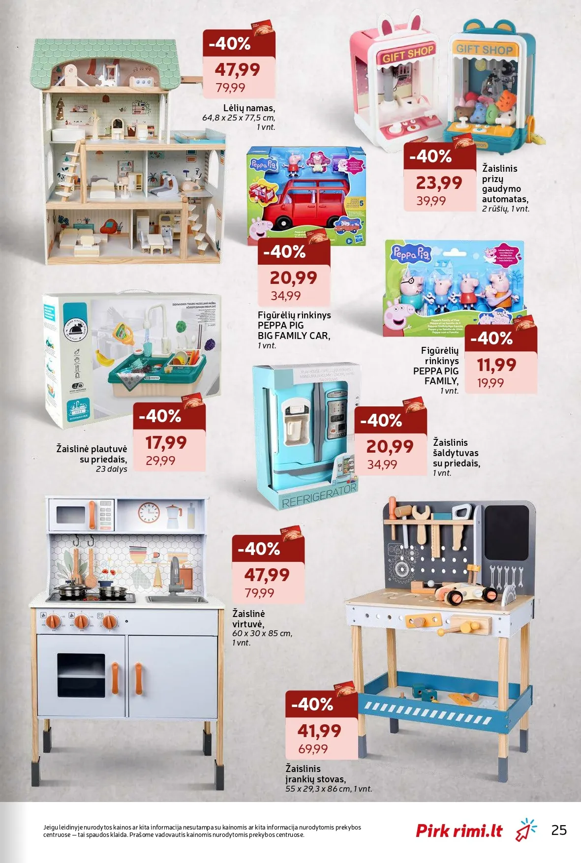 RIMI žiemos švenčių ne maisto prekių akcijų ir nuolaidų leidinys nuo 2025.11.18 iki 2025.12.28 - 25