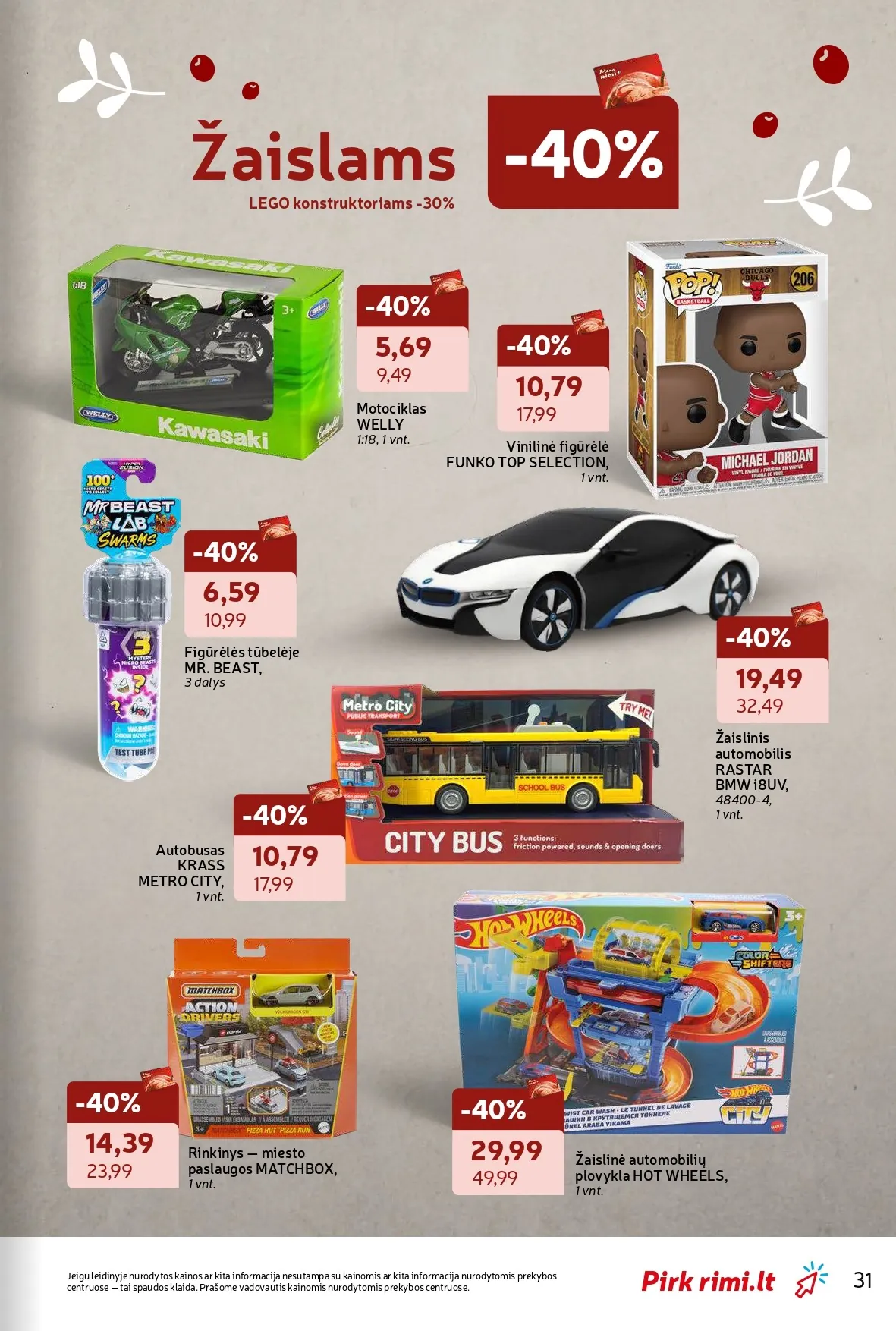 RIMI žiemos švenčių ne maisto prekių akcijų ir nuolaidų leidinys nuo 2025.11.18 iki 2025.12.28 - 31