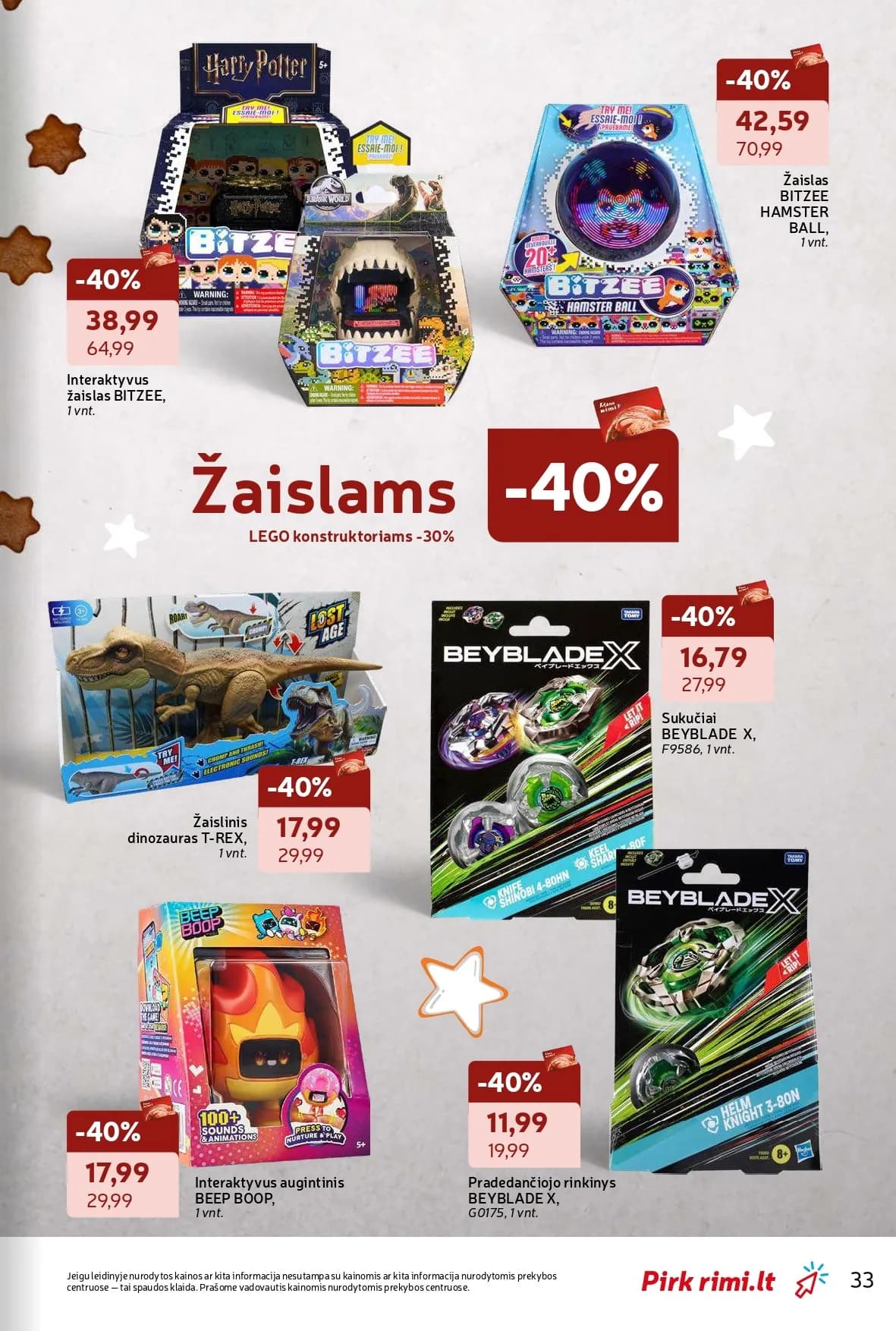 RIMI žiemos švenčių ne maisto prekių akcijų ir nuolaidų leidinys nuo 2025.11.18 iki 2025.12.28 - 33