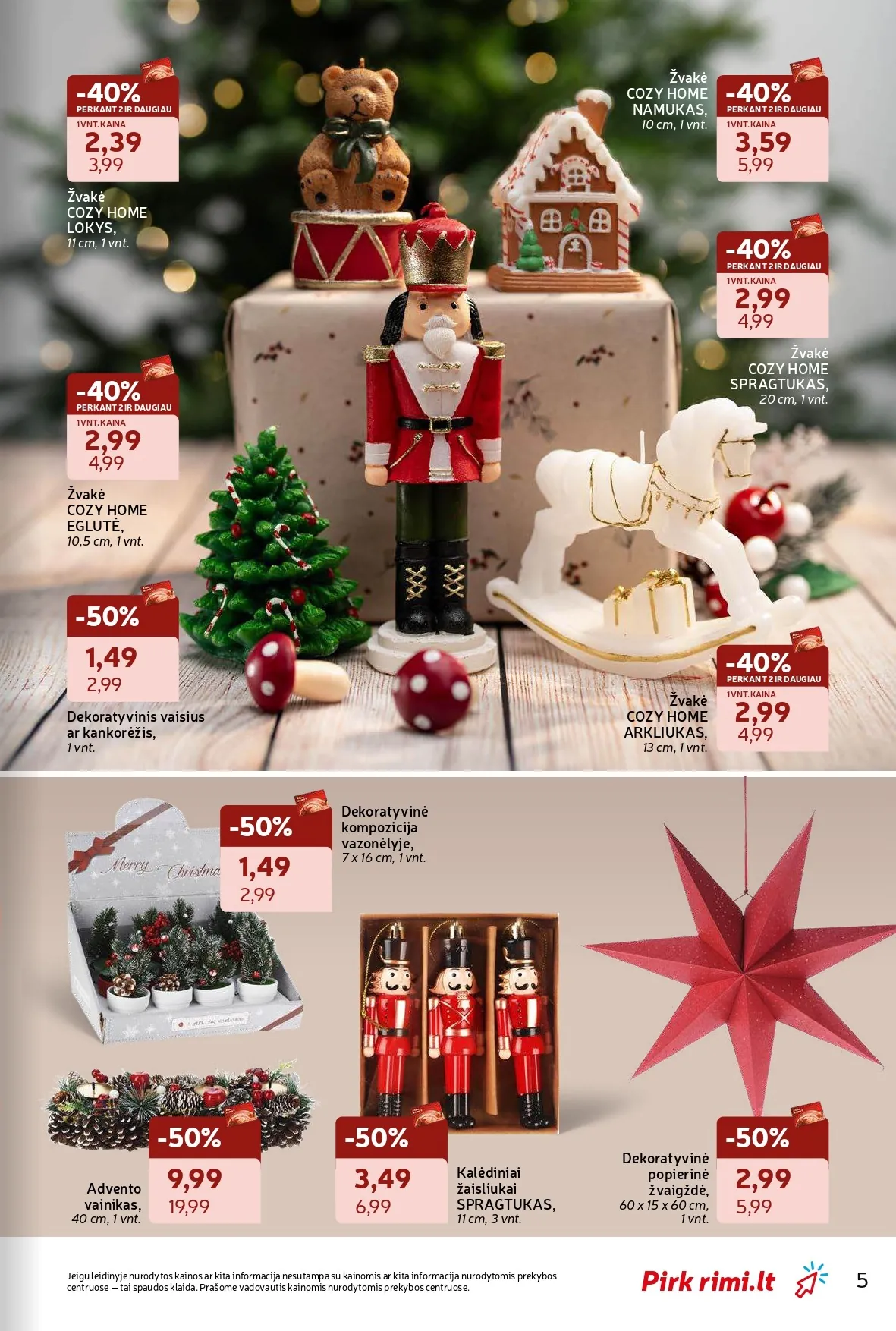 RIMI žiemos švenčių ne maisto prekių akcijų ir nuolaidų leidinys nuo 2025.11.18 iki 2025.12.28 - 5