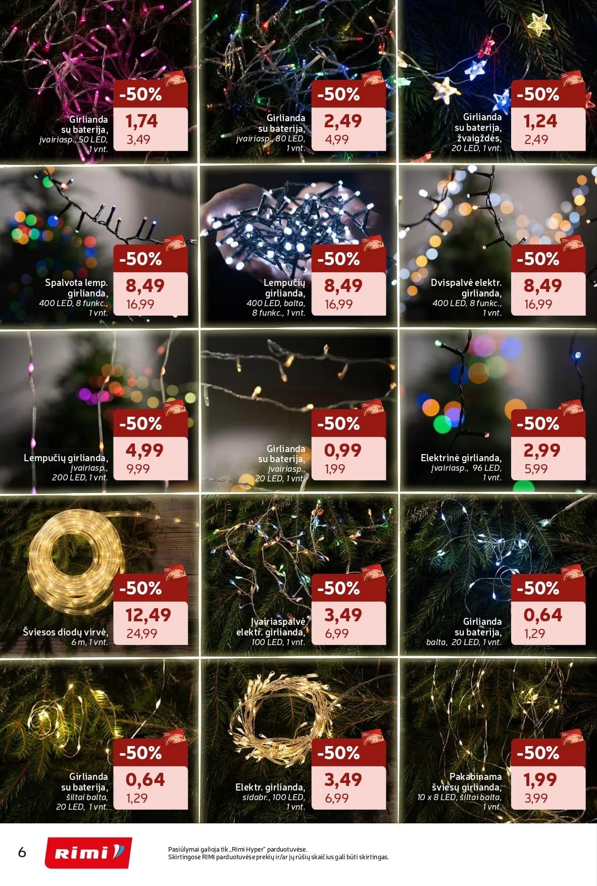 RIMI žiemos švenčių ne maisto prekių akcijų ir nuolaidų leidinys nuo 2025.11.18 iki 2025.12.28 - 6
