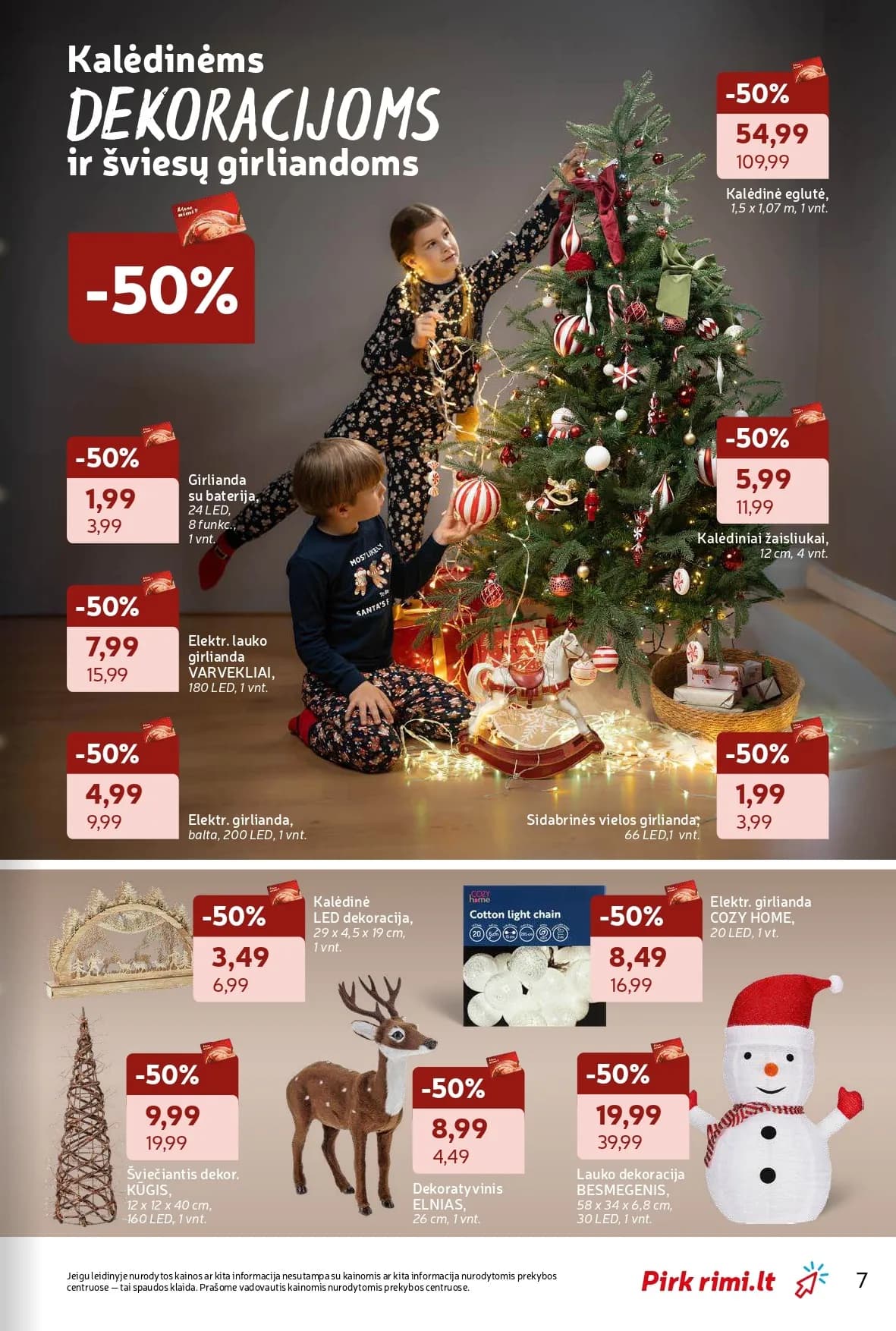 RIMI žiemos švenčių ne maisto prekių akcijų ir nuolaidų leidinys nuo 2025.11.18 iki 2025.12.28 - 7