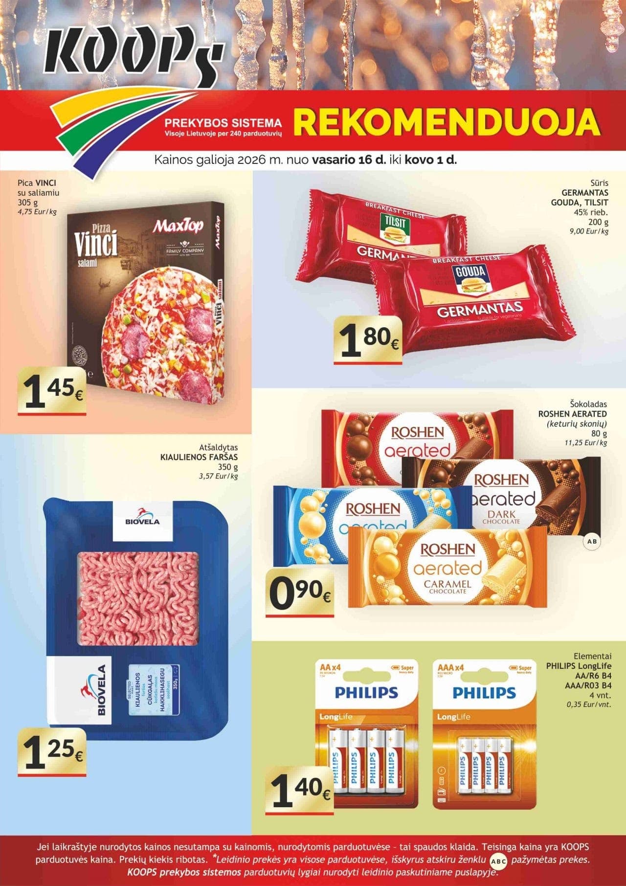 KOOPS akcijų ir nuolaidų leidinys nuo 2026.02.16 iki 2026.03.01 - 1