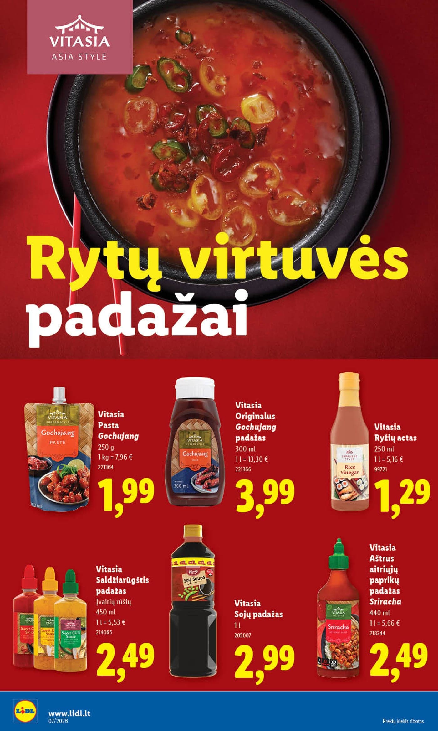 Naujas LIDL akcijų ir nuolaidų leidinys Nr. 7 nuo 2026.02.09 iki 2026.02.15 - 22