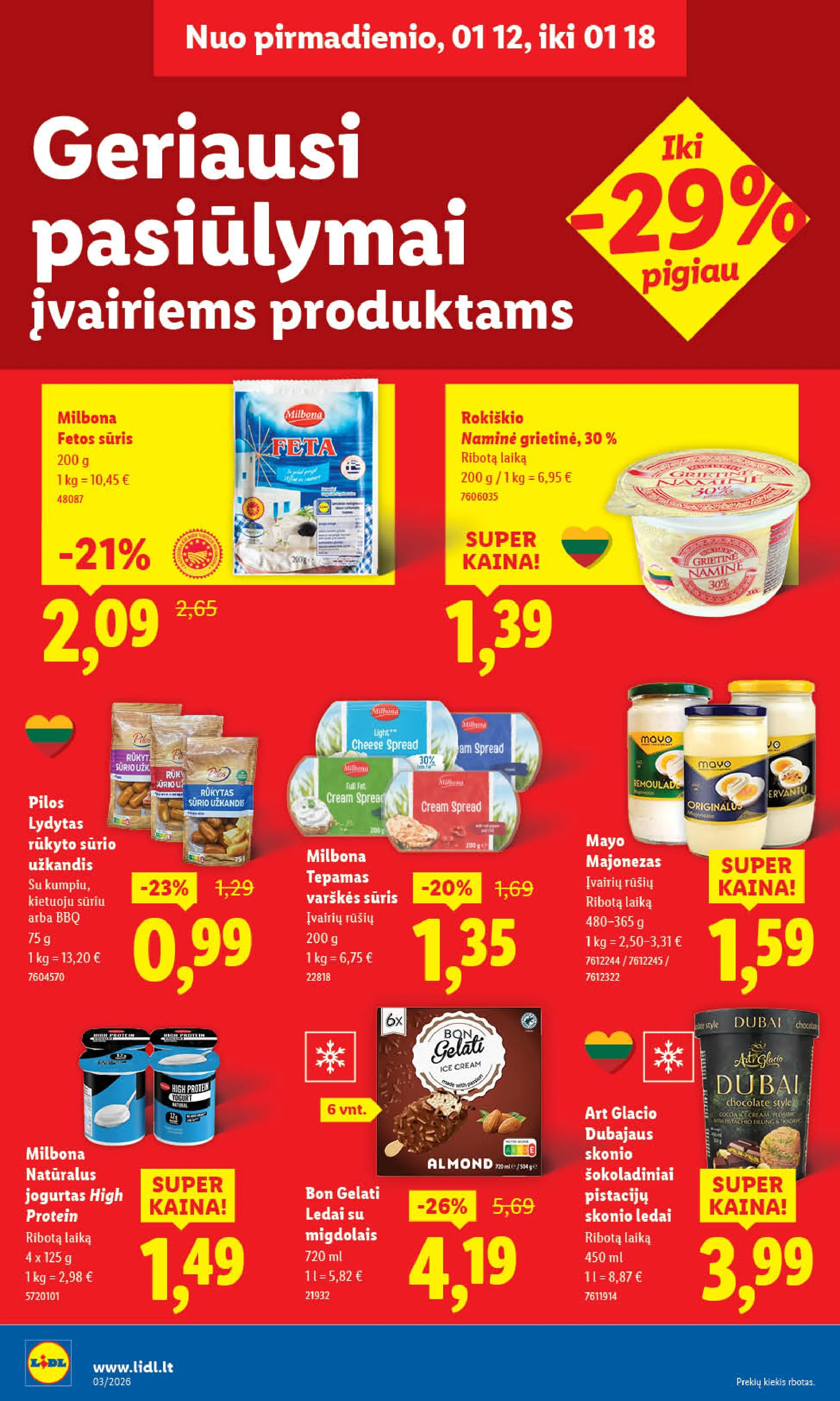LIDL akcijų ir nuolaidų leidinys Nr. 3 nuo 2026.01.12 iki 2026.01.18 - 12