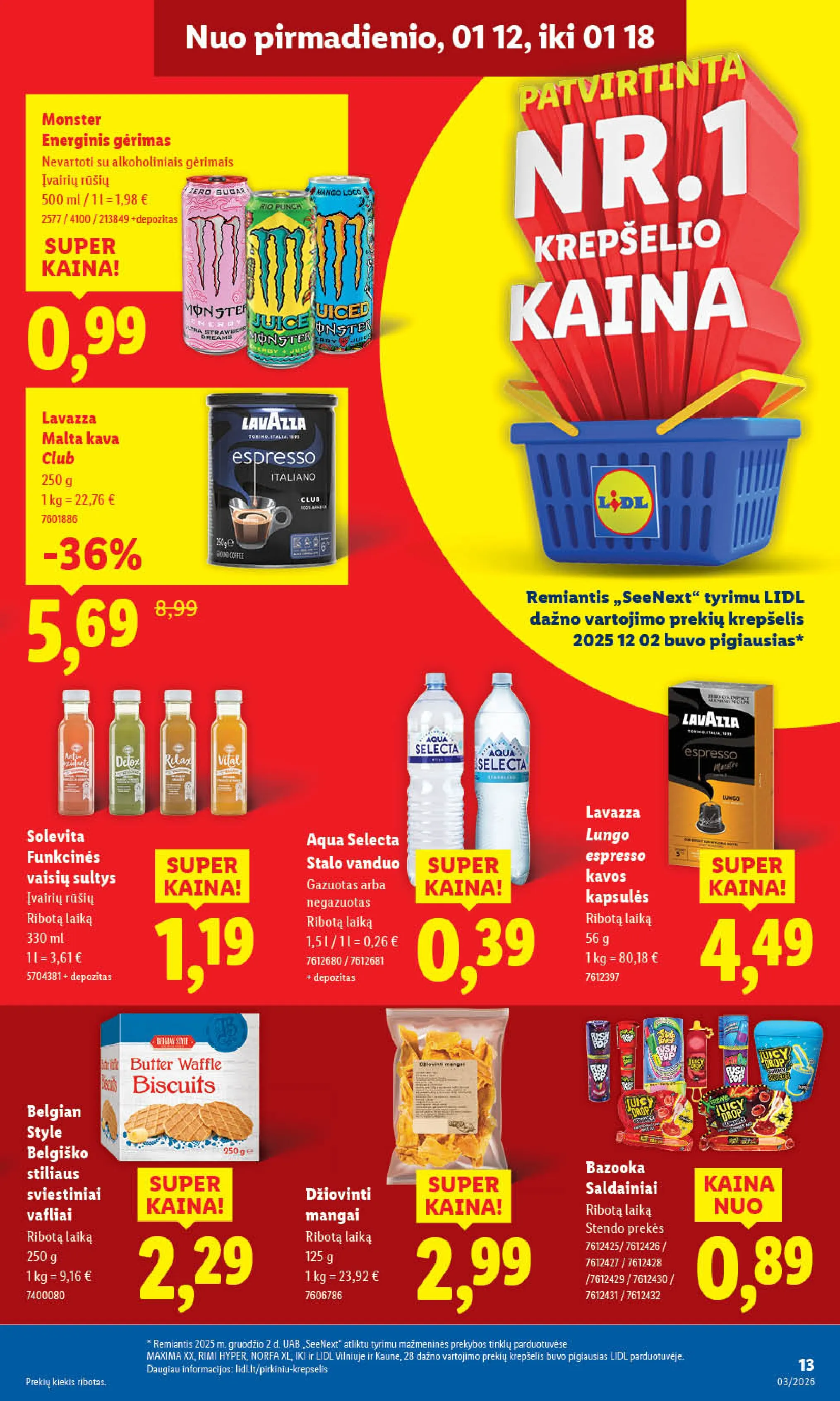 LIDL akcijų ir nuolaidų leidinys Nr. 3 nuo 2026.01.12 iki 2026.01.18 - 15