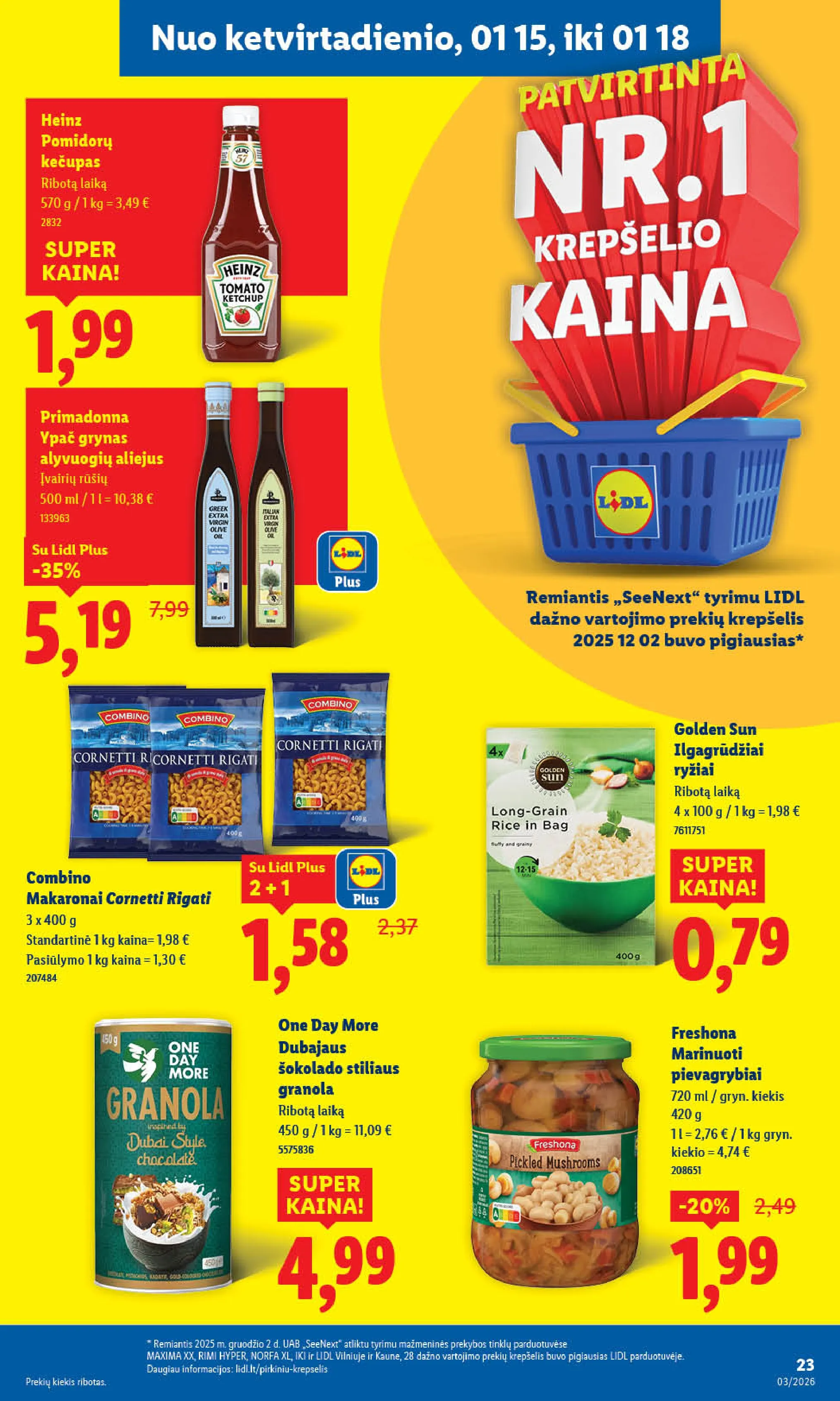 LIDL akcijų ir nuolaidų leidinys Nr. 3 nuo 2026.01.12 iki 2026.01.18 - 25