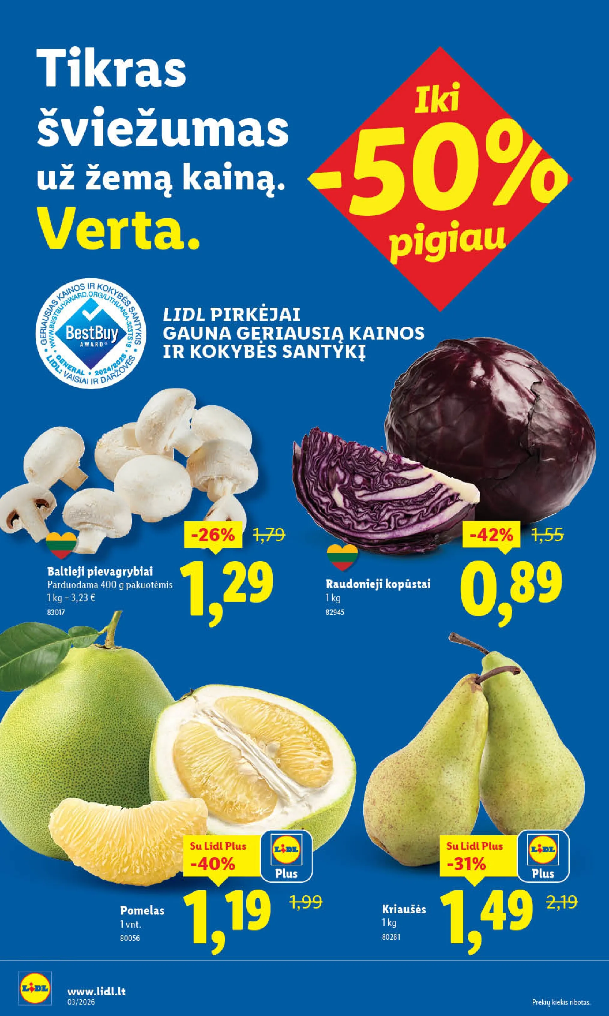 LIDL akcijų ir nuolaidų leidinys Nr. 3 nuo 2026.01.12 iki 2026.01.18 - 30