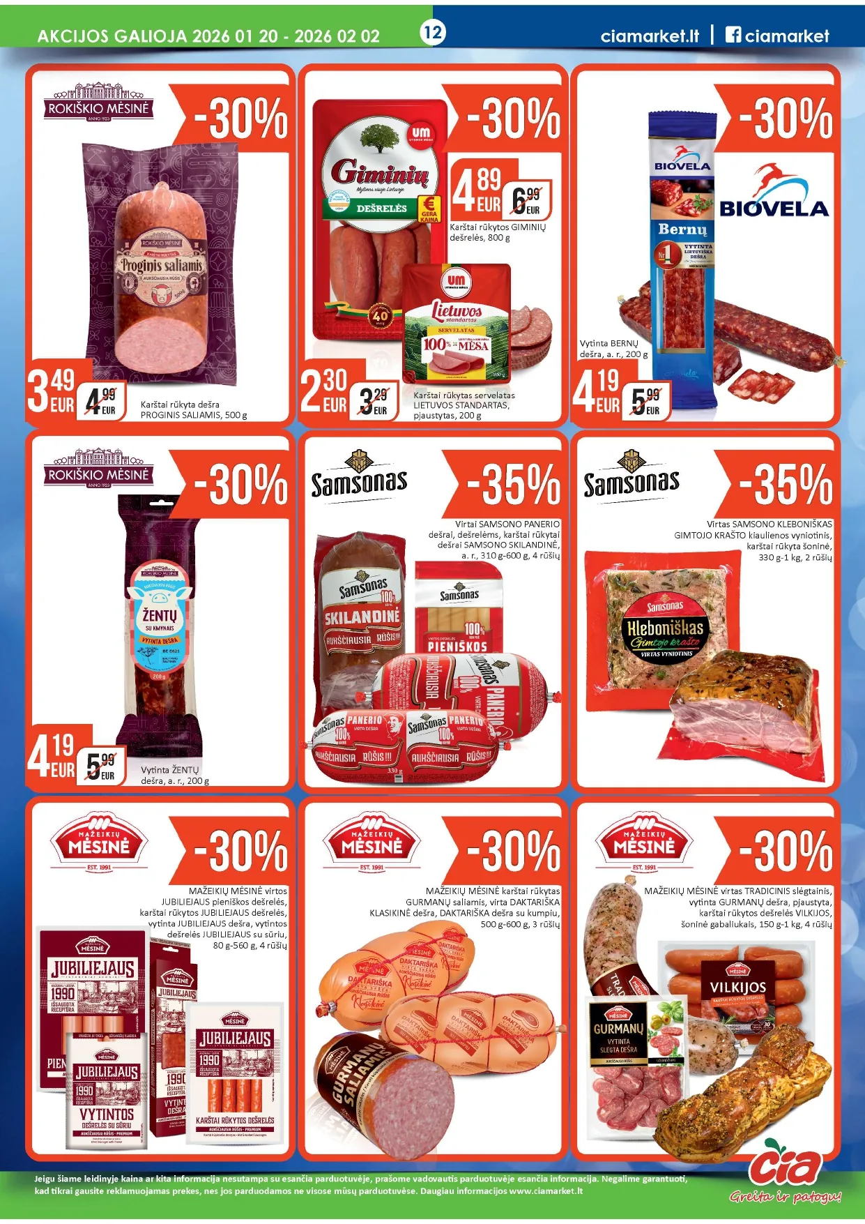 ČIA akcijų ir nuolaidų leidinys Nr. 2 nuo 2026.01.20 iki 2026.02.02 - 12