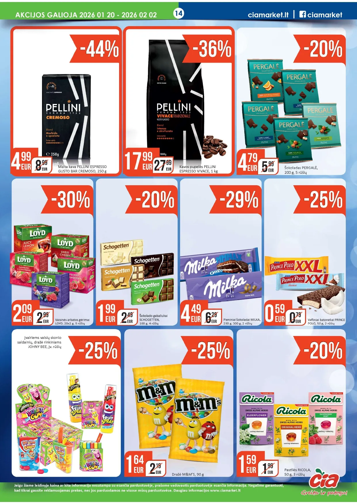 ČIA akcijų ir nuolaidų leidinys Nr. 2 nuo 2026.01.20 iki 2026.02.02 - 14