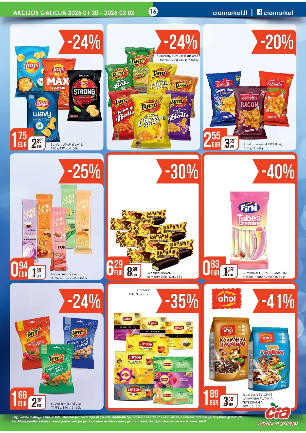 ČIA akcijų ir nuolaidų leidinys Nr. 2 nuo 2026.01.20 iki 2026.02.02 - 16