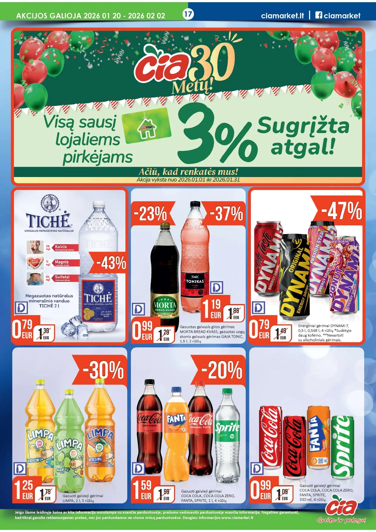 ČIA akcijų ir nuolaidų leidinys Nr. 2 nuo 2026.01.20 iki 2026.02.02 - 17