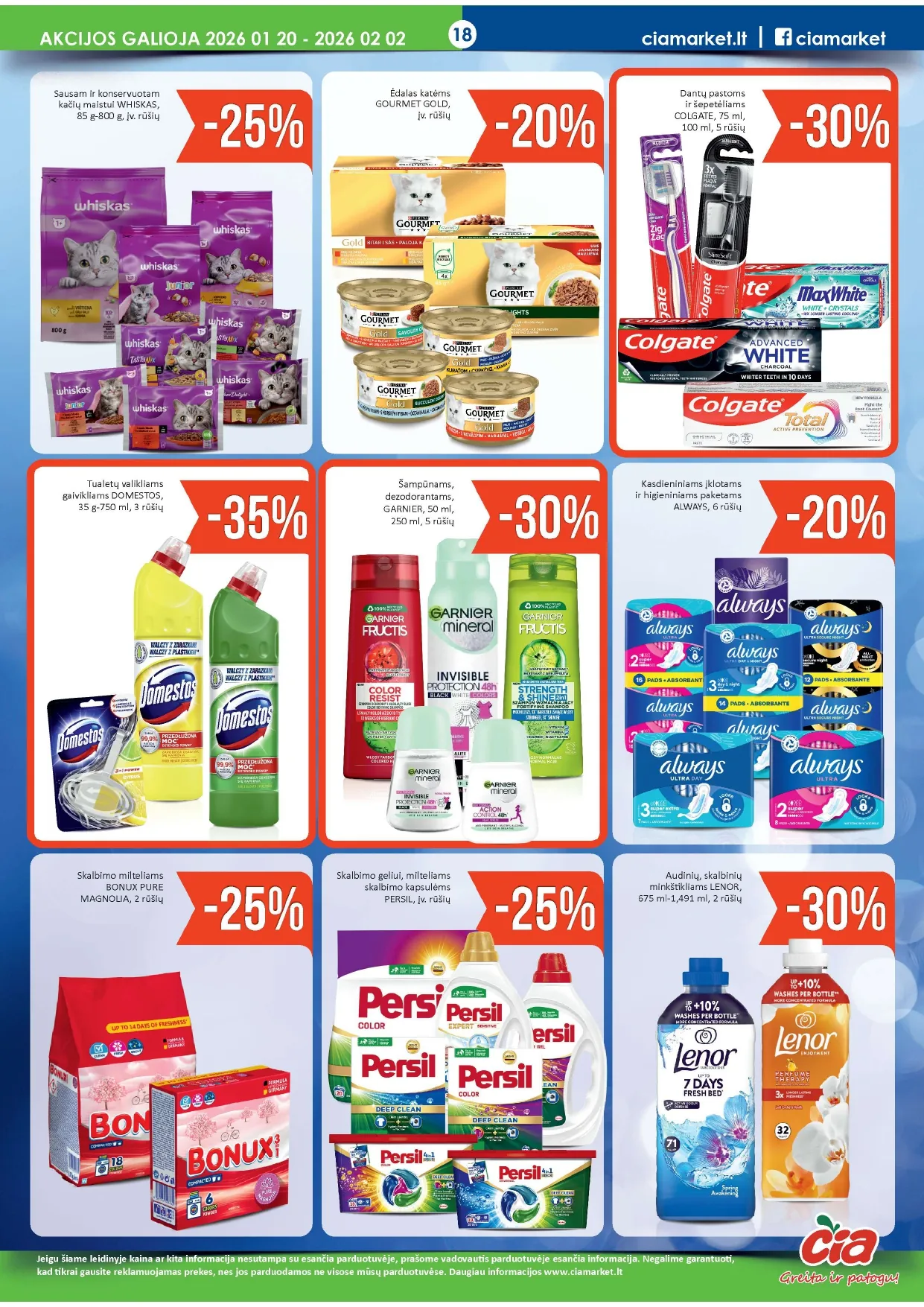 ČIA akcijų ir nuolaidų leidinys Nr. 2 nuo 2026.01.20 iki 2026.02.02 - 18