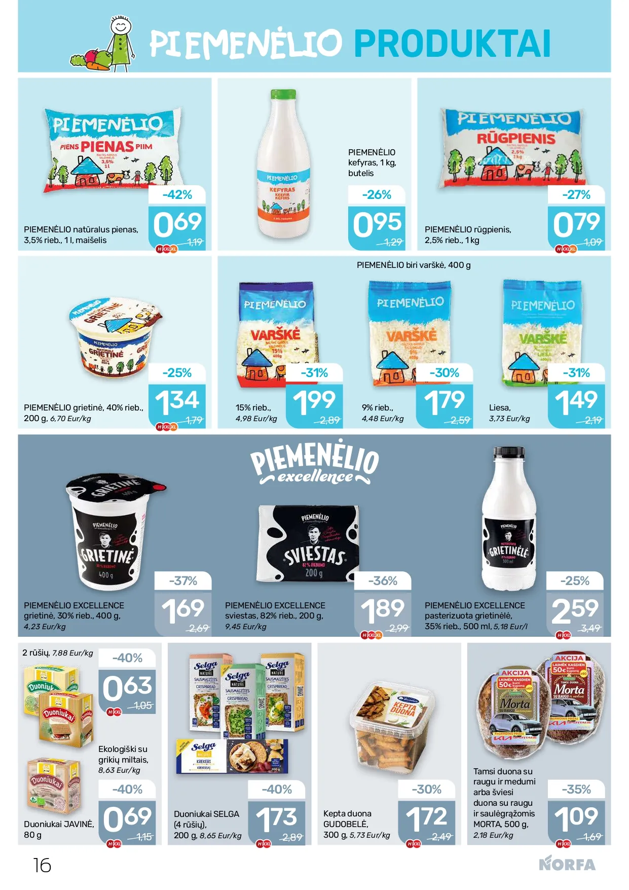 NORFA akcijų ir nuolaidų leidinys Nr. 3 nuo 2026.02.05 iki 2026.02.18 - 16