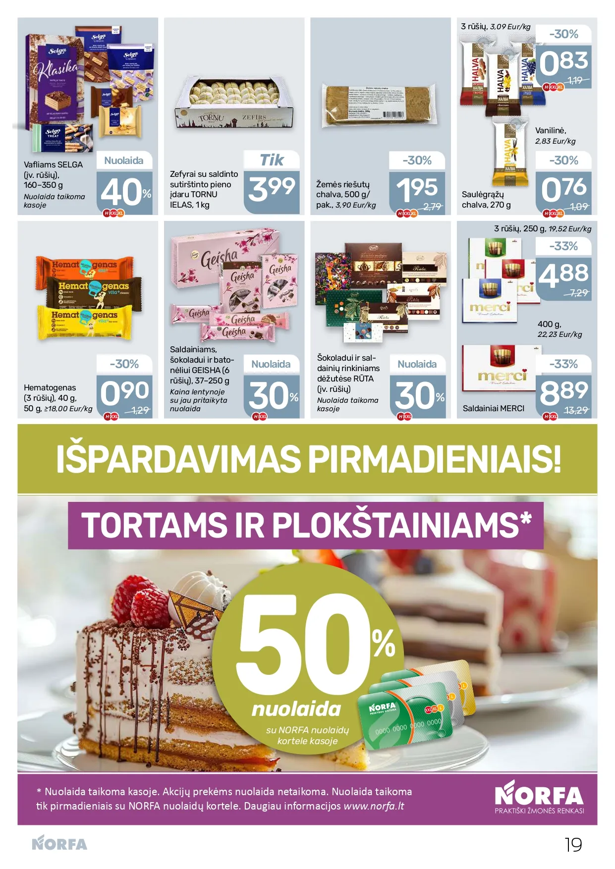 NORFA akcijų ir nuolaidų leidinys Nr. 3 nuo 2026.02.05 iki 2026.02.18 - 19