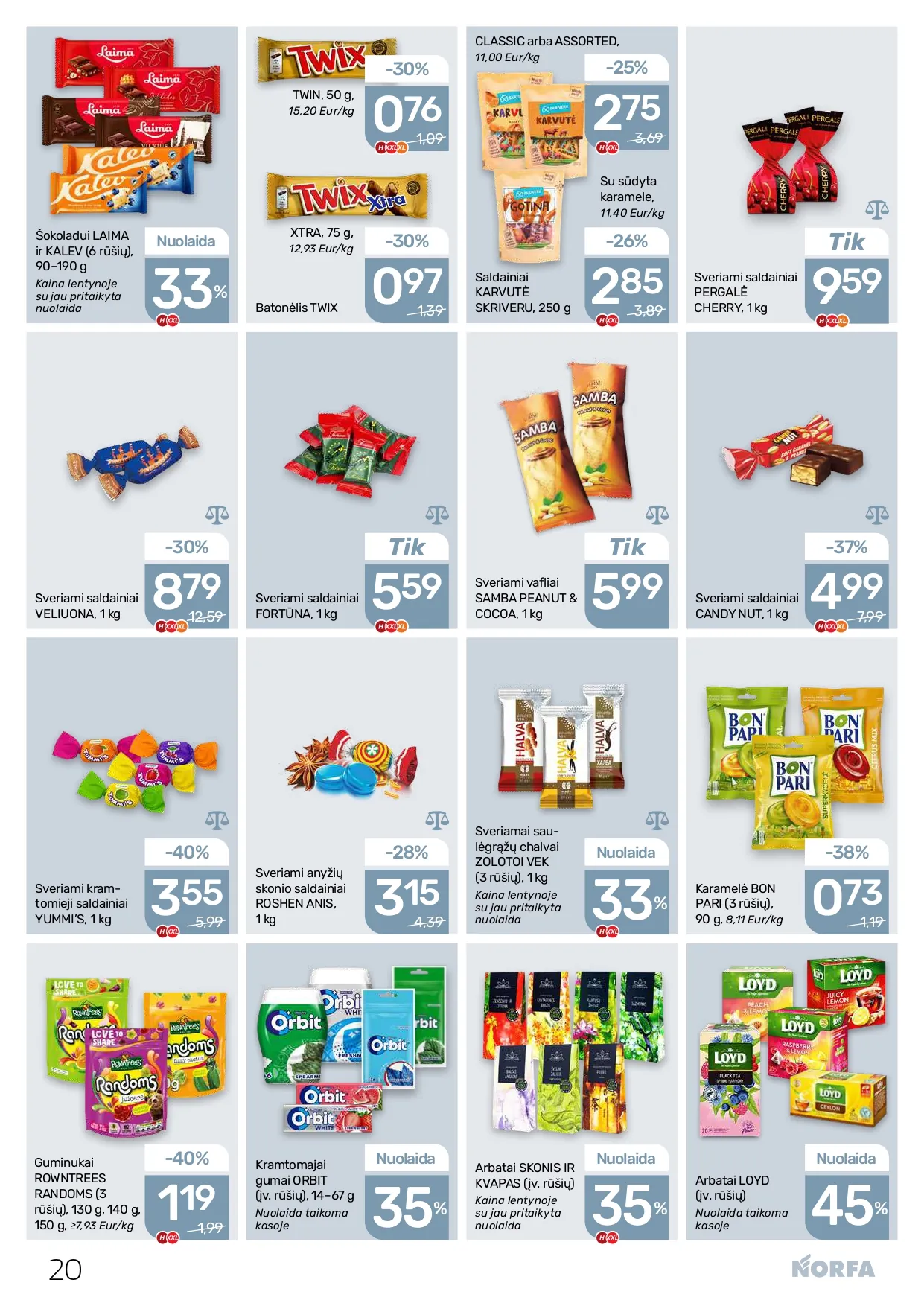 NORFA akcijų ir nuolaidų leidinys Nr. 3 nuo 2026.02.05 iki 2026.02.18 - 20