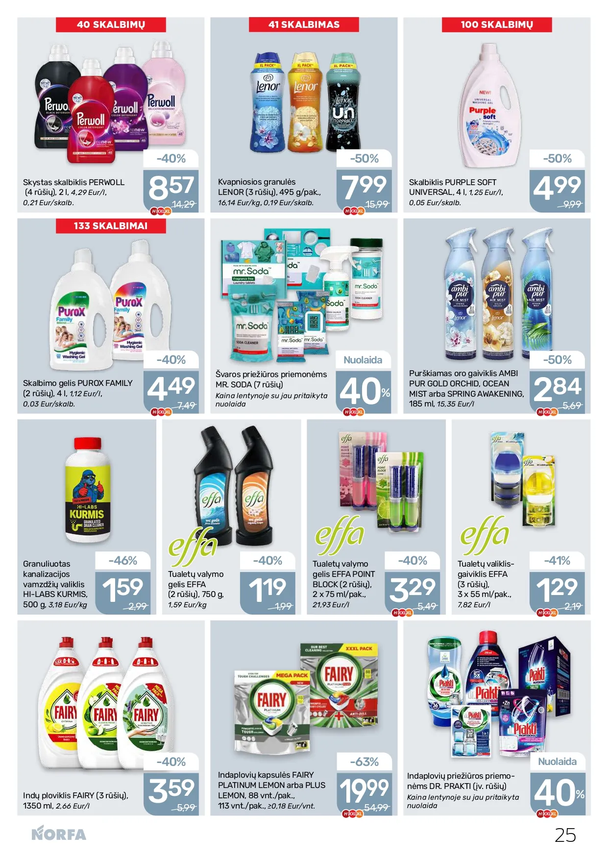NORFA akcijų ir nuolaidų leidinys Nr. 3 nuo 2026.02.05 iki 2026.02.18 - 25